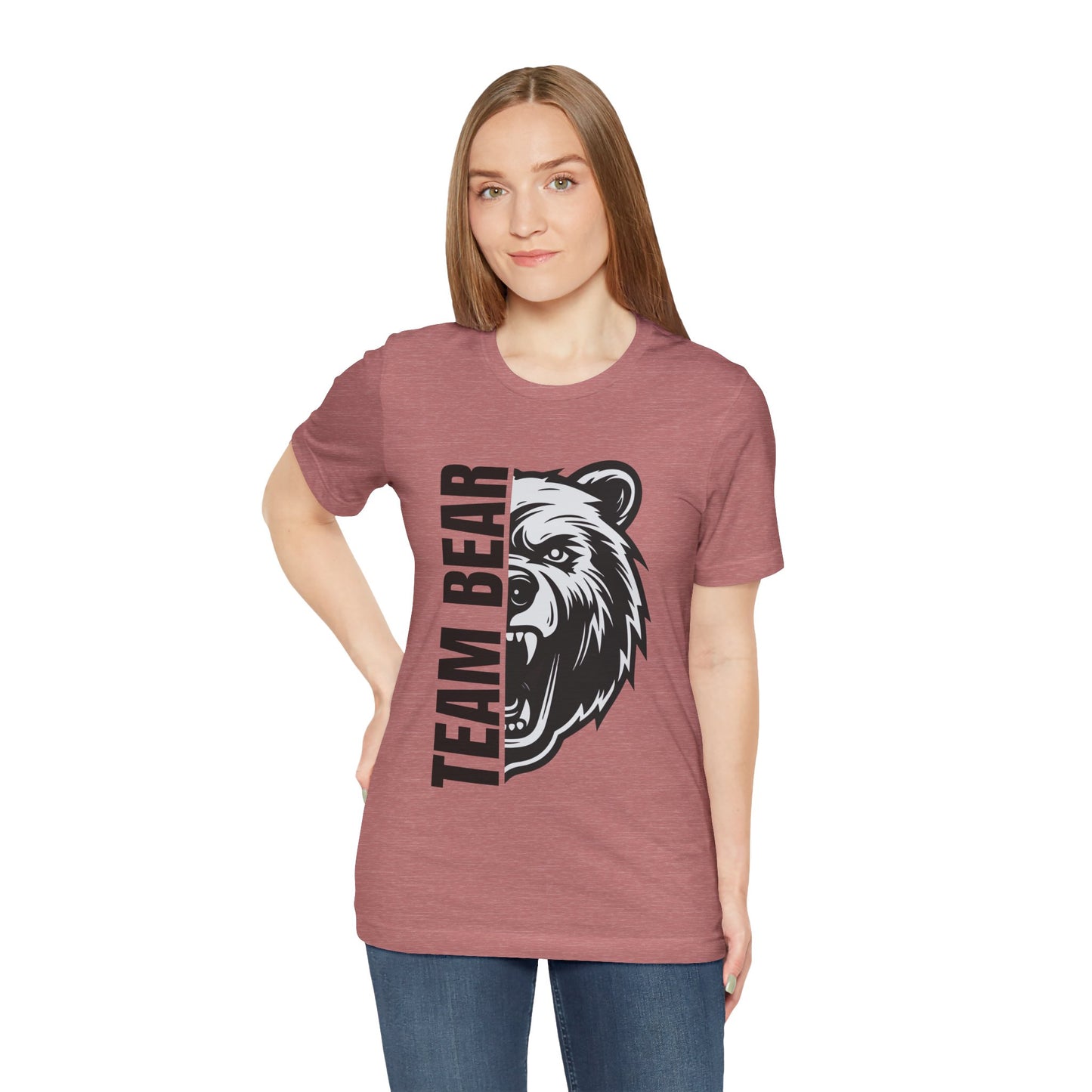 Women's "Team Bear" Tee - Black Lettering