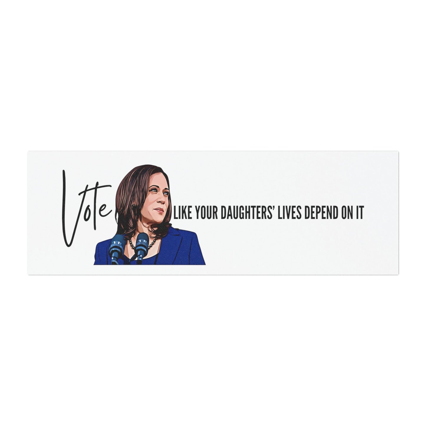Harris 2024 Car Magnet - 10x3 - Design 1