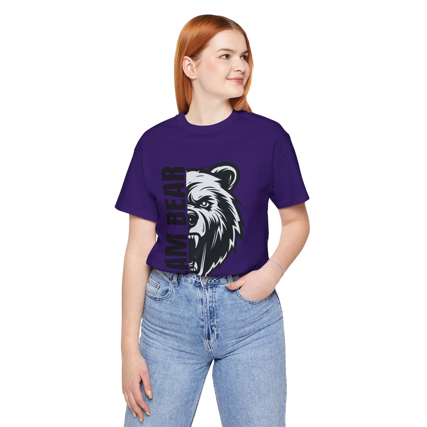 Women's "Team Bear" Tee - Black Lettering