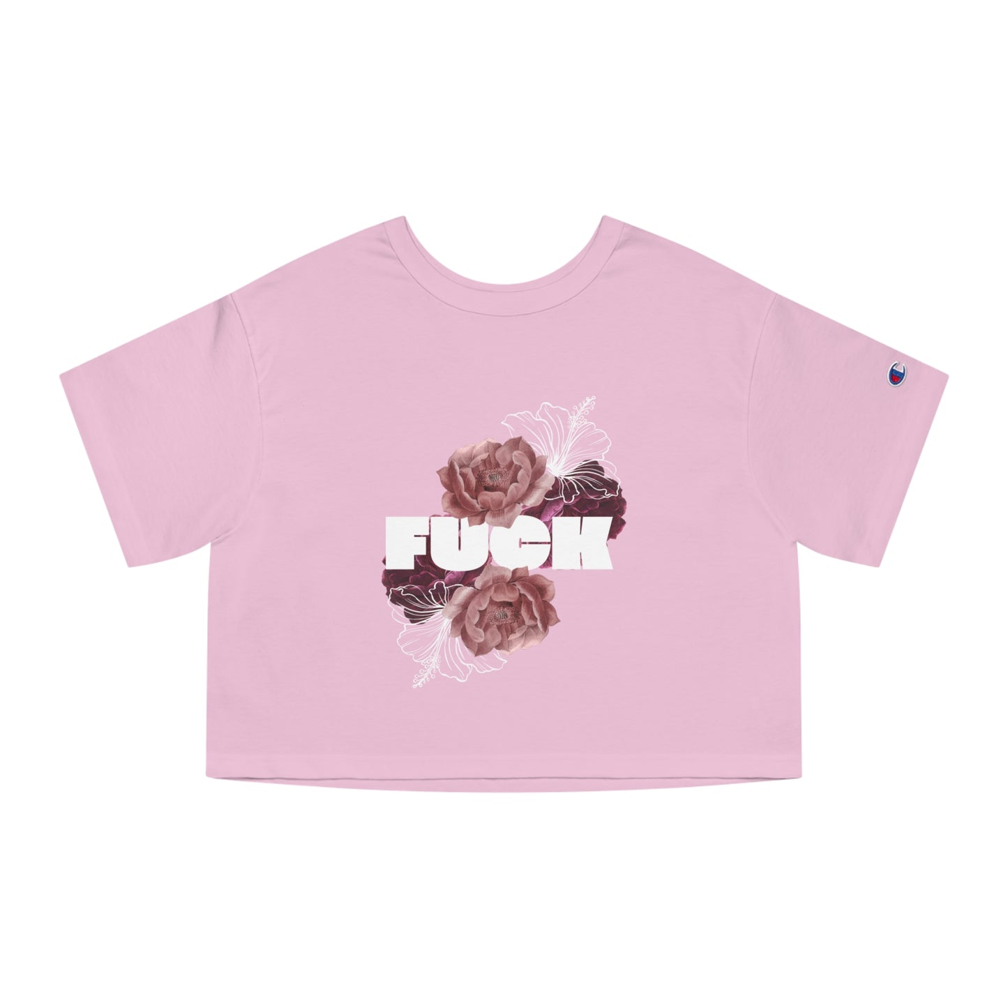 Women's Floral F*ck Cropped T-Shirt