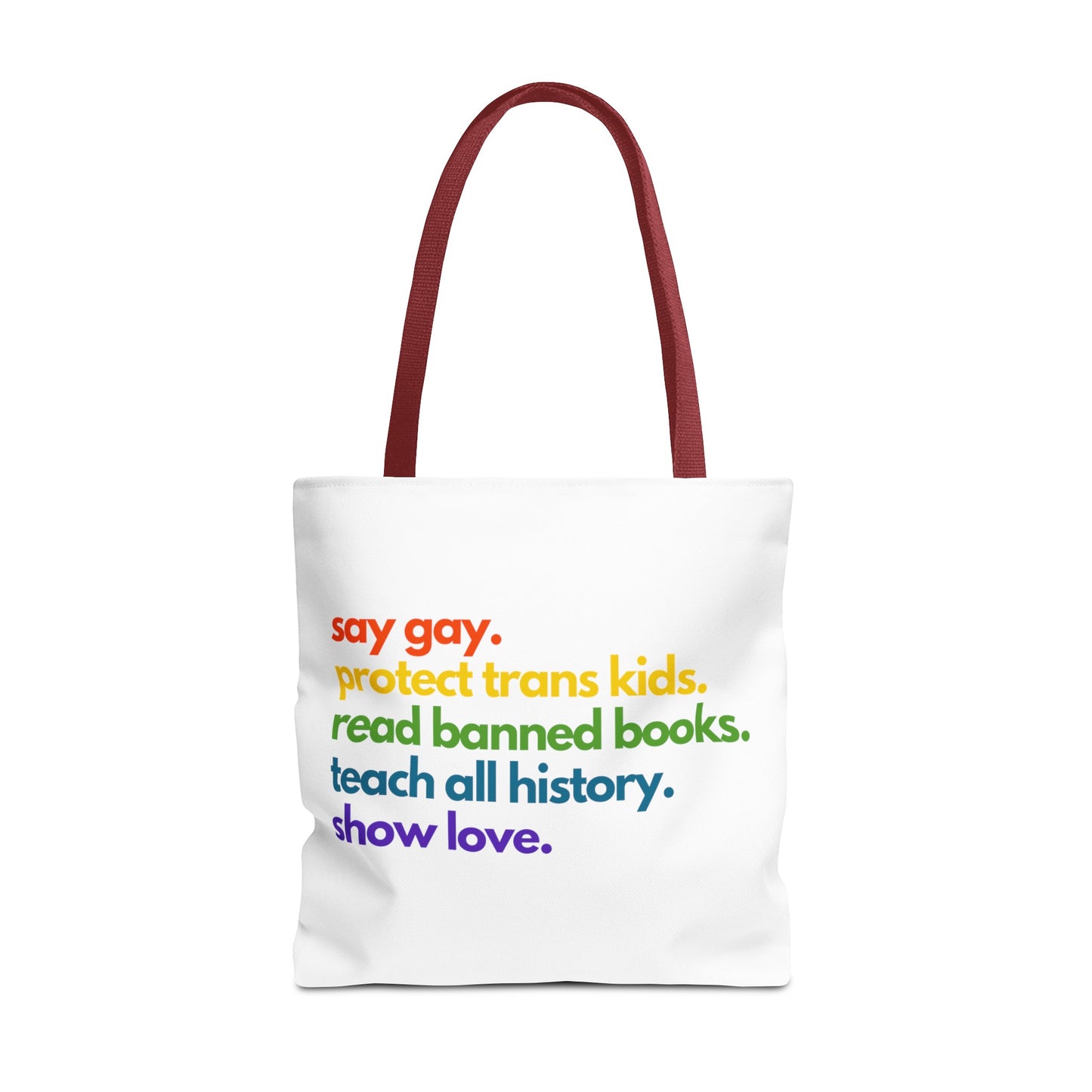 Pride Quote Tote Bag (AOP)