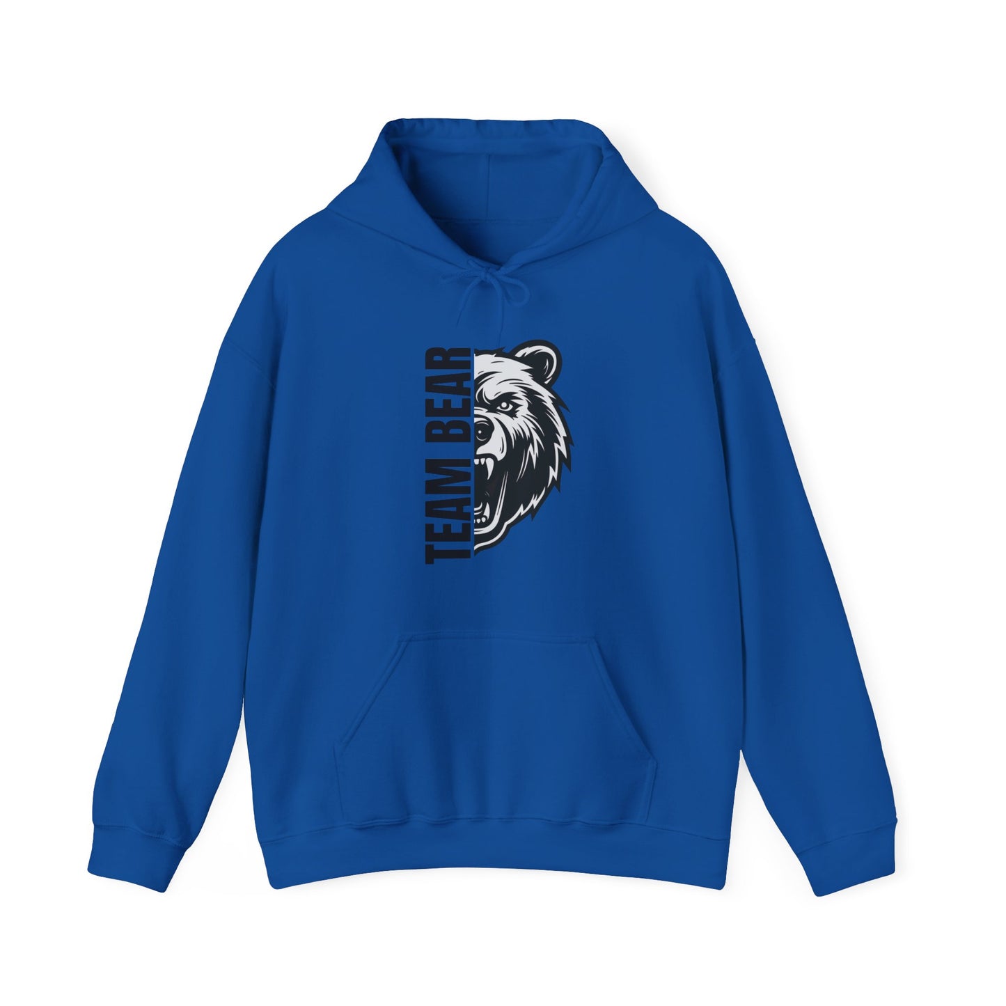 Women's "Team Bear" Hooded Sweatshirt - Black Lettering