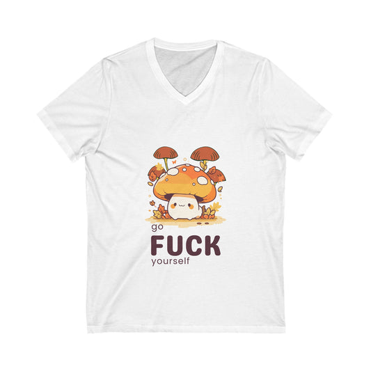 GFY Baby Mushroom V-Neck Tee