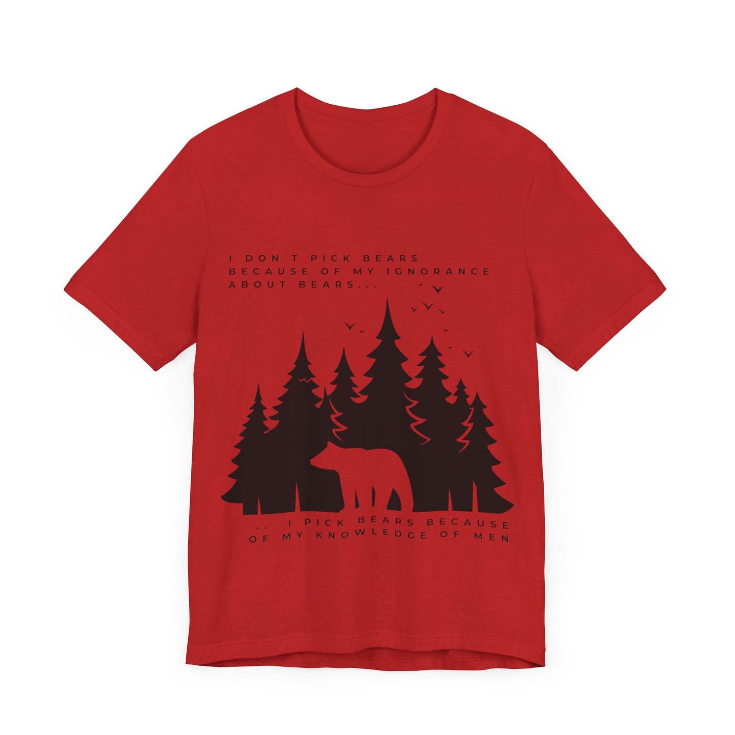 Women's Bear Quote Tee - Black Graphic