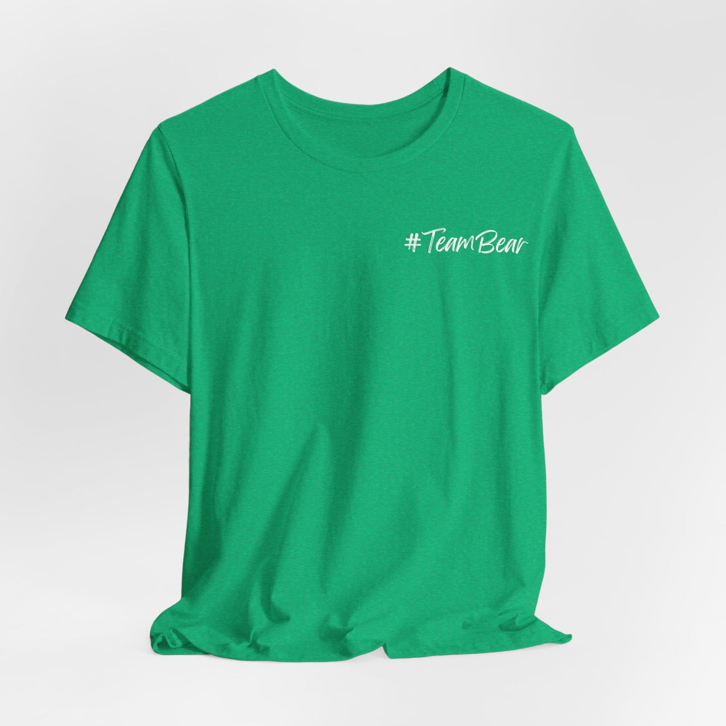 Women's Two-Sided Graphic "Team Bear" Tee - White Graphics