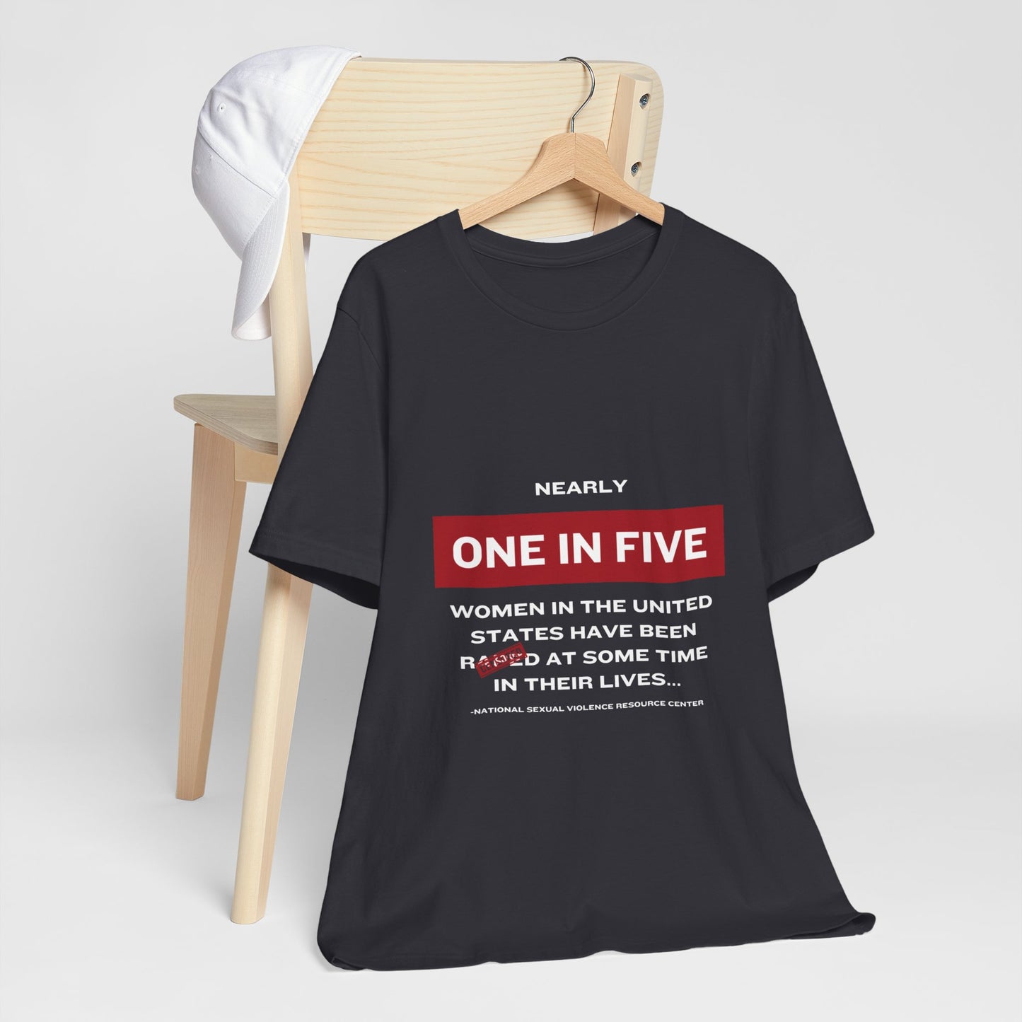 Women's Statistics Tee - White Writing