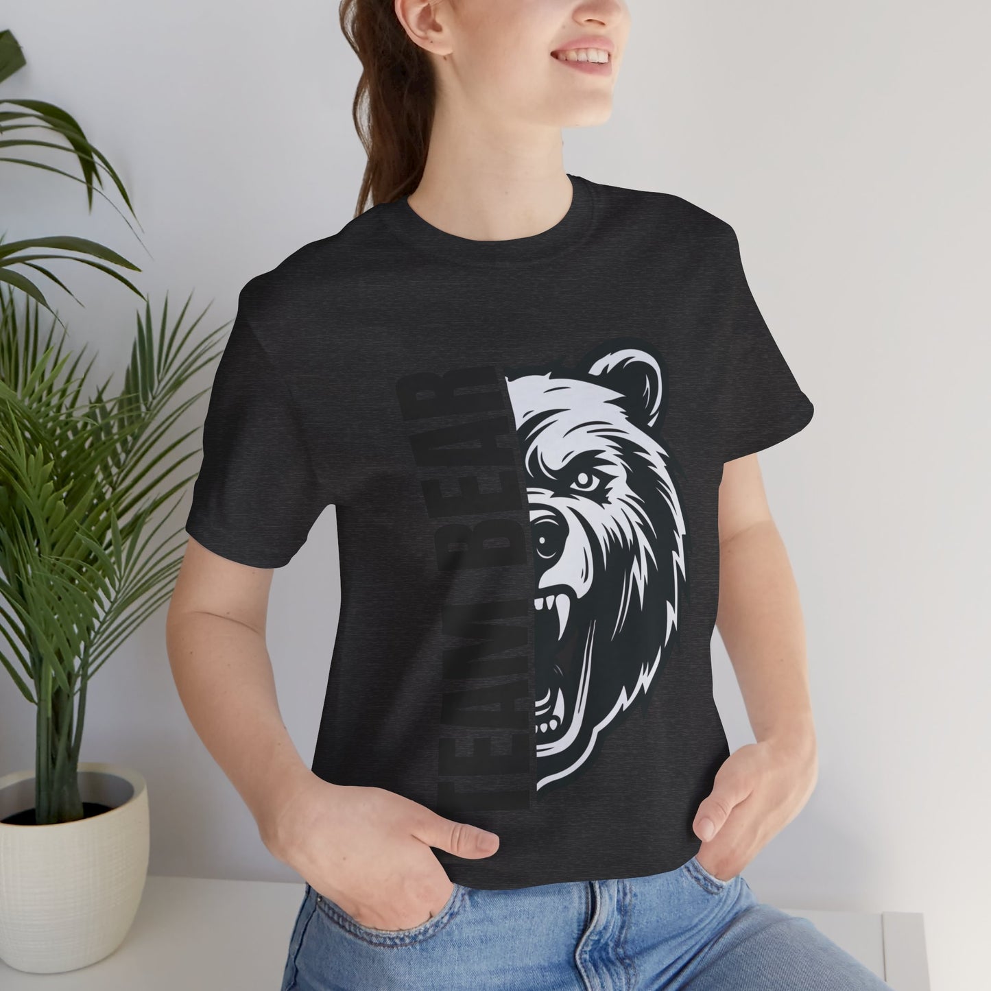 Women's "Team Bear" Tee - Black Lettering