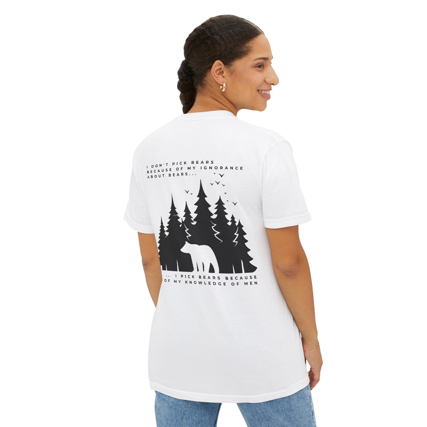 Women's Bear in Woods Pocket T-Shirt