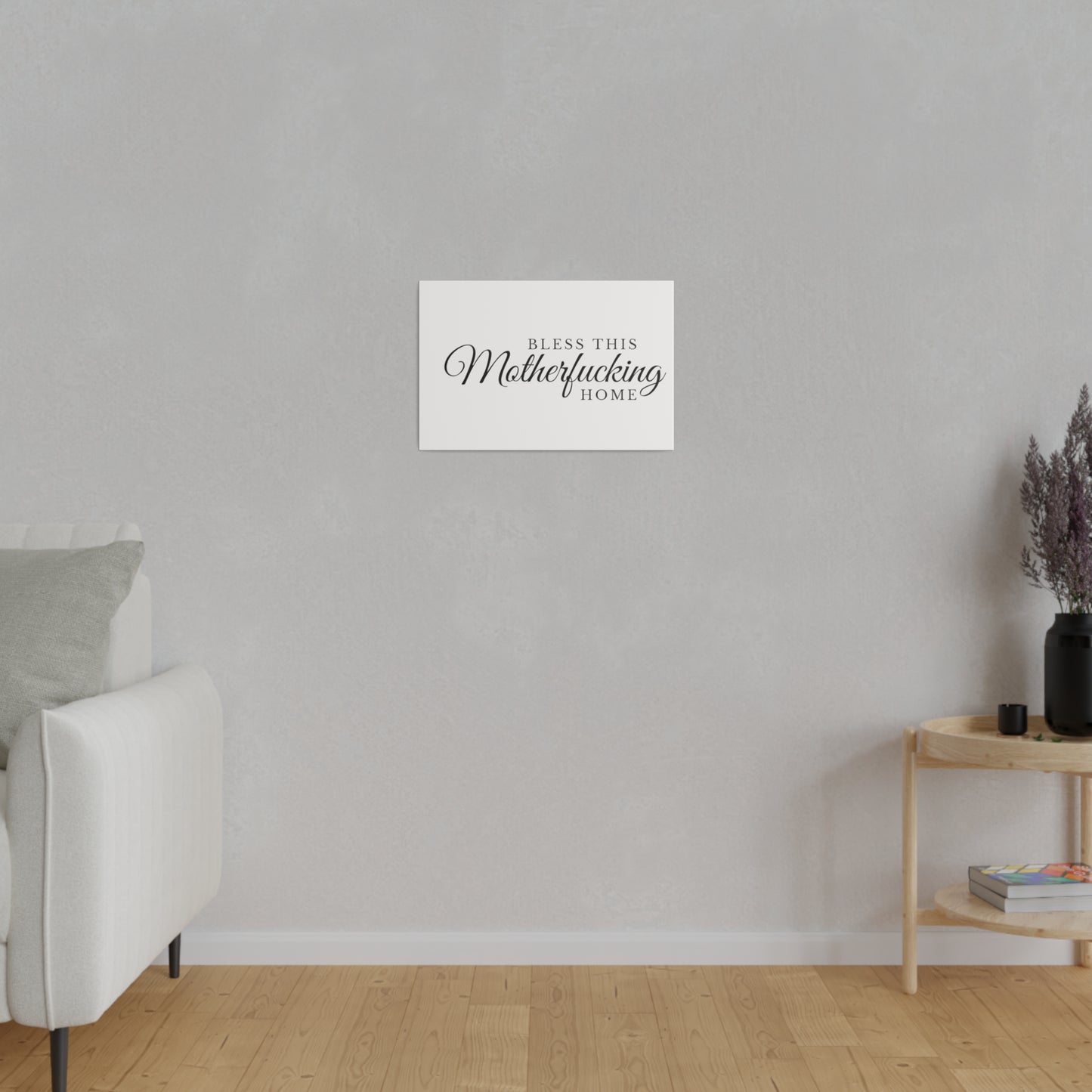 Bless This Home Matte Canvas, Stretched, 0.75"