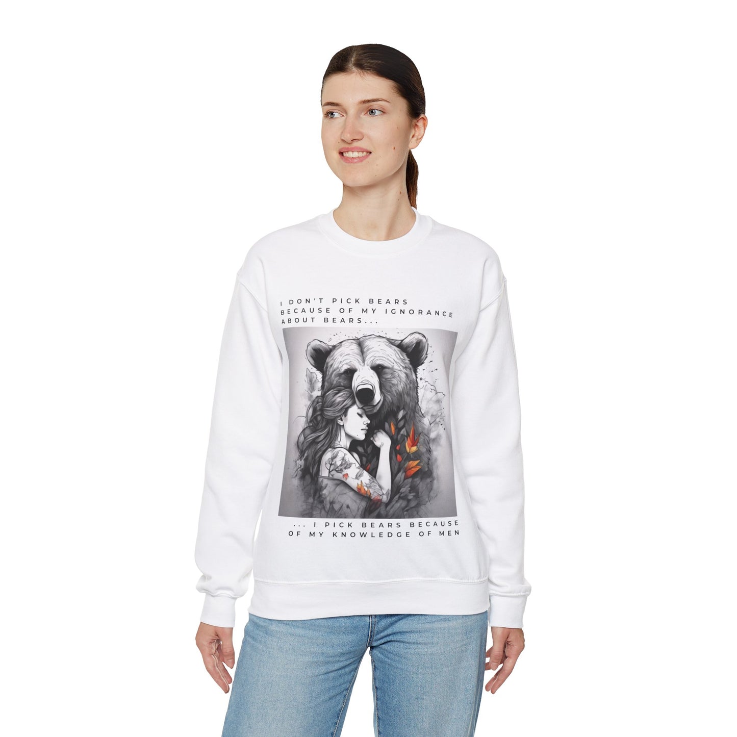 Women's Bear Hug "Team Bear" Crewneck Sweatshirt