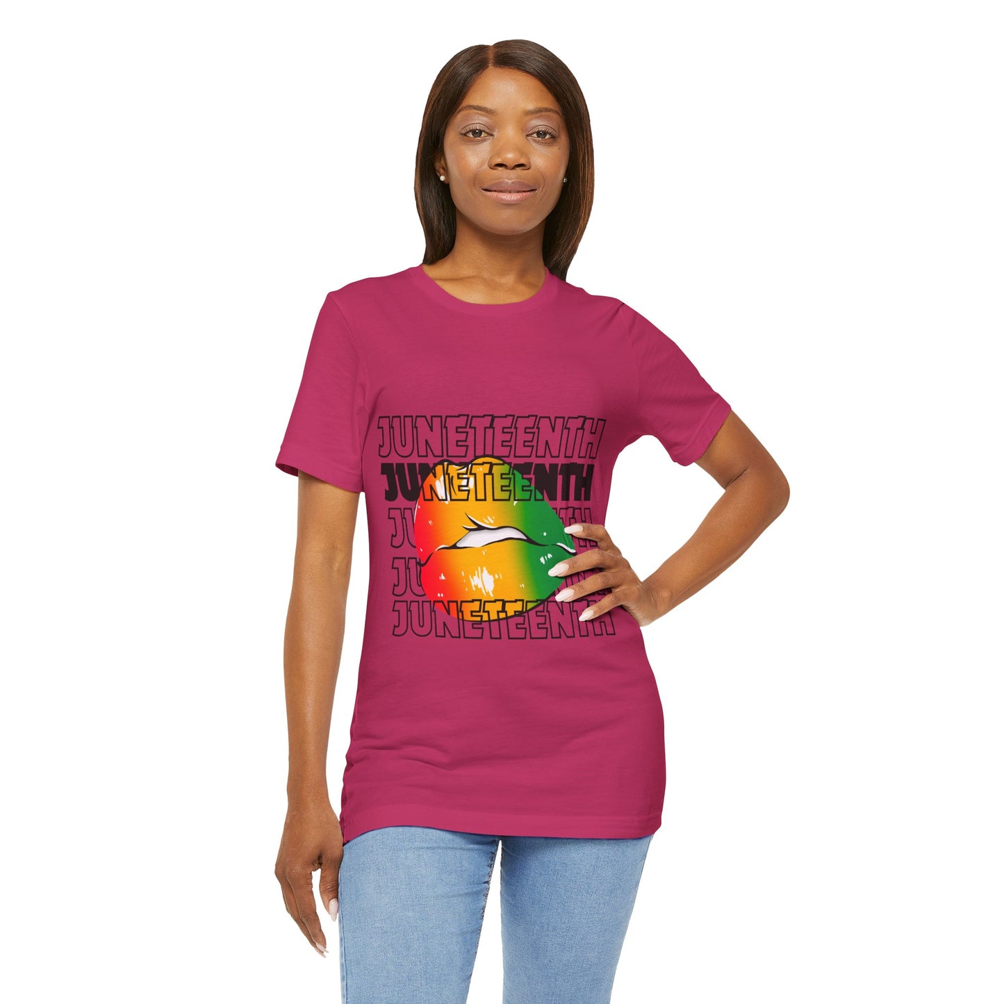 Juneteenth Lips Short Sleeve Tee