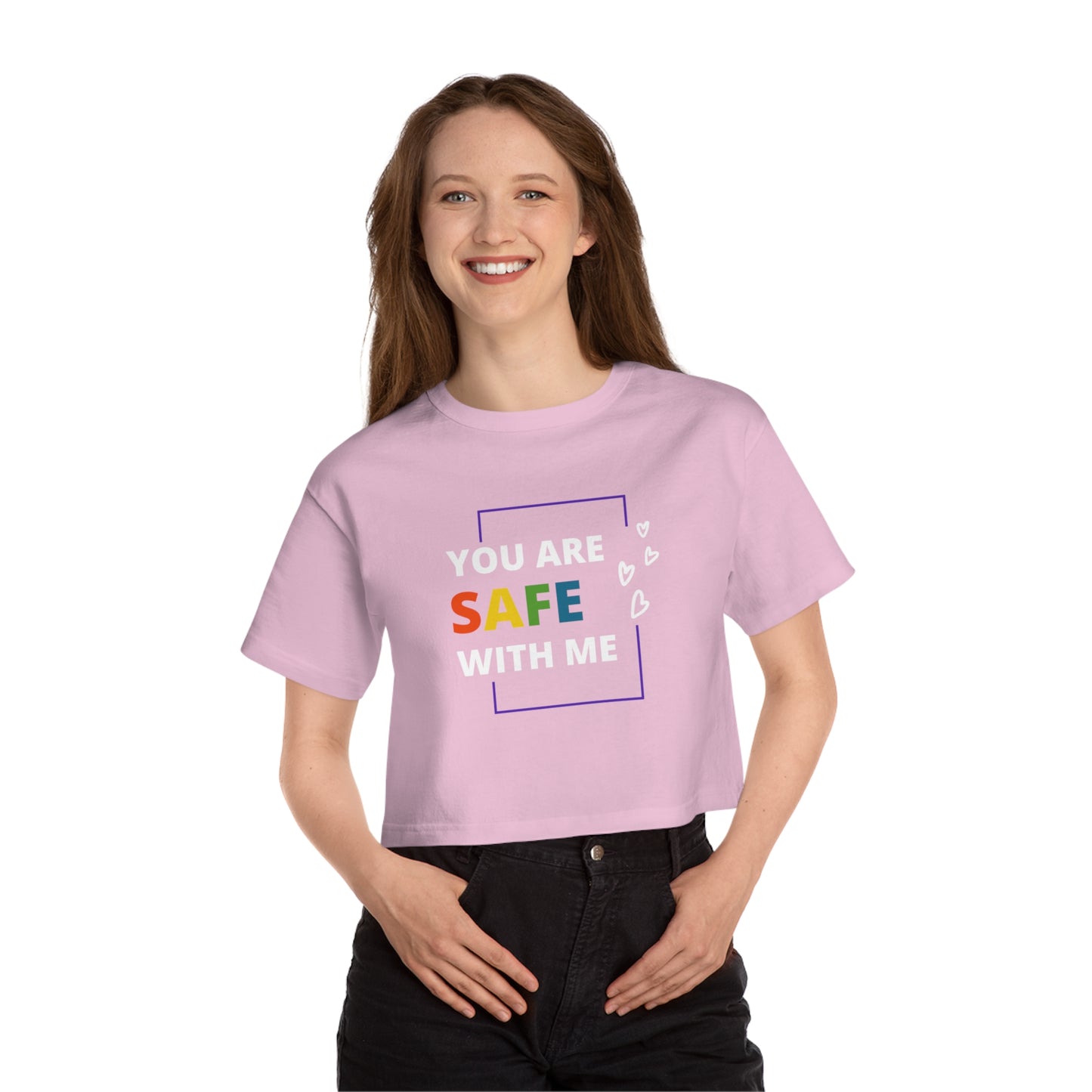 "You Are Safe With Me" Cropped T-Shirt