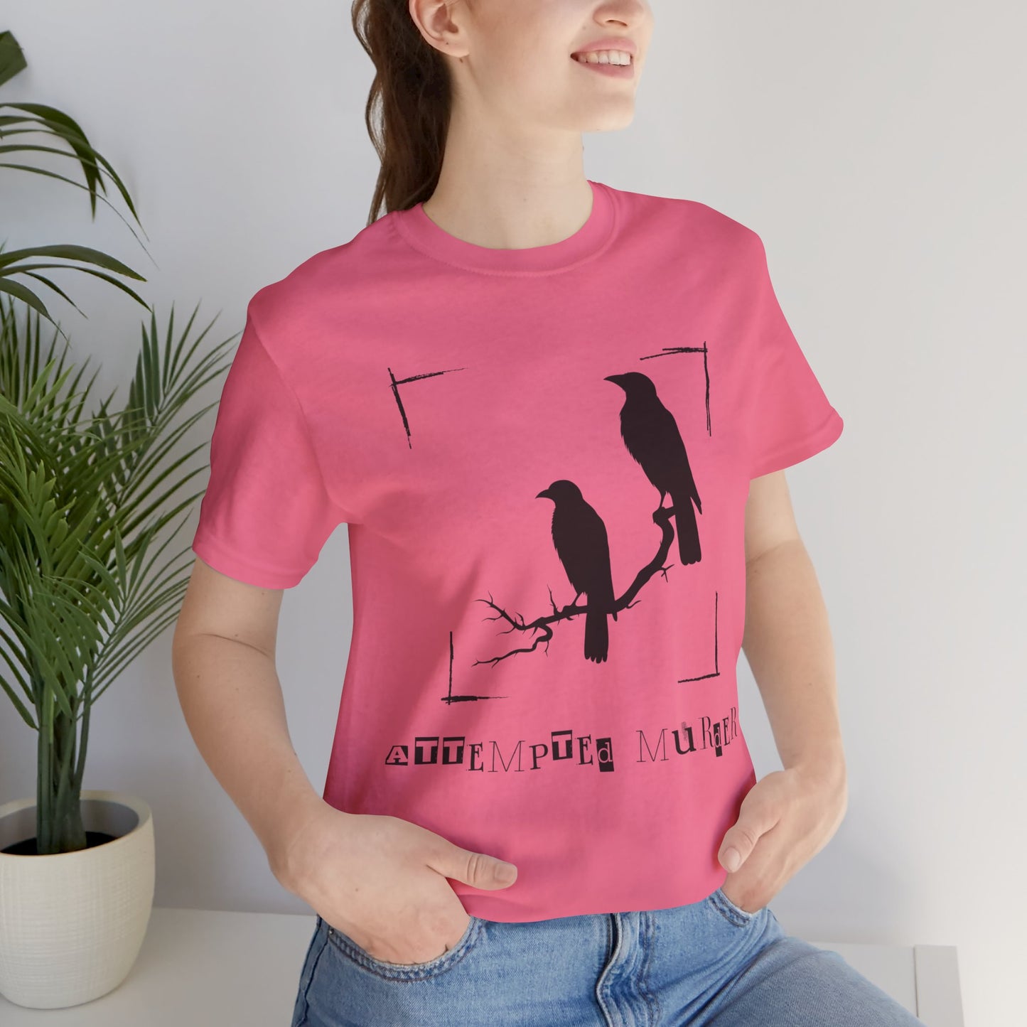 "Attempted Murder" Crow Short Sleeve Tee