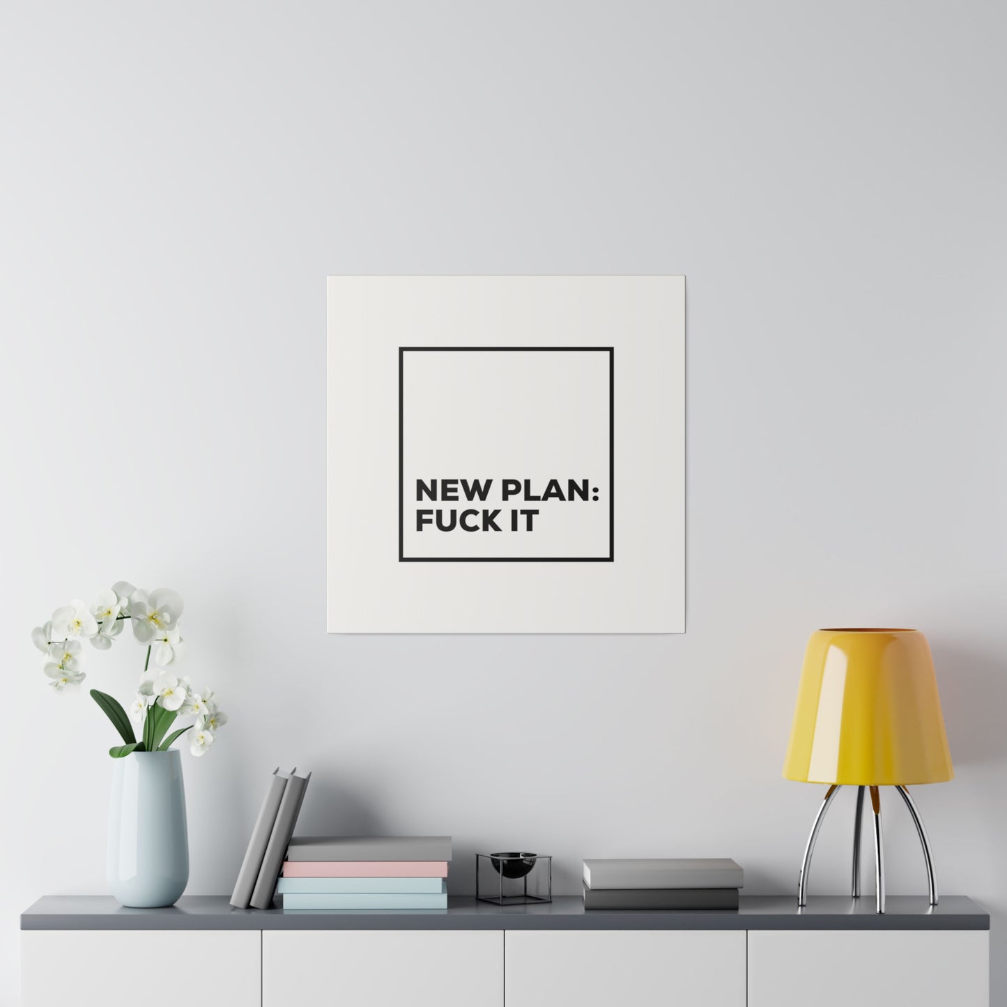 New Plan Matte Canvas, Stretched, 0.75"