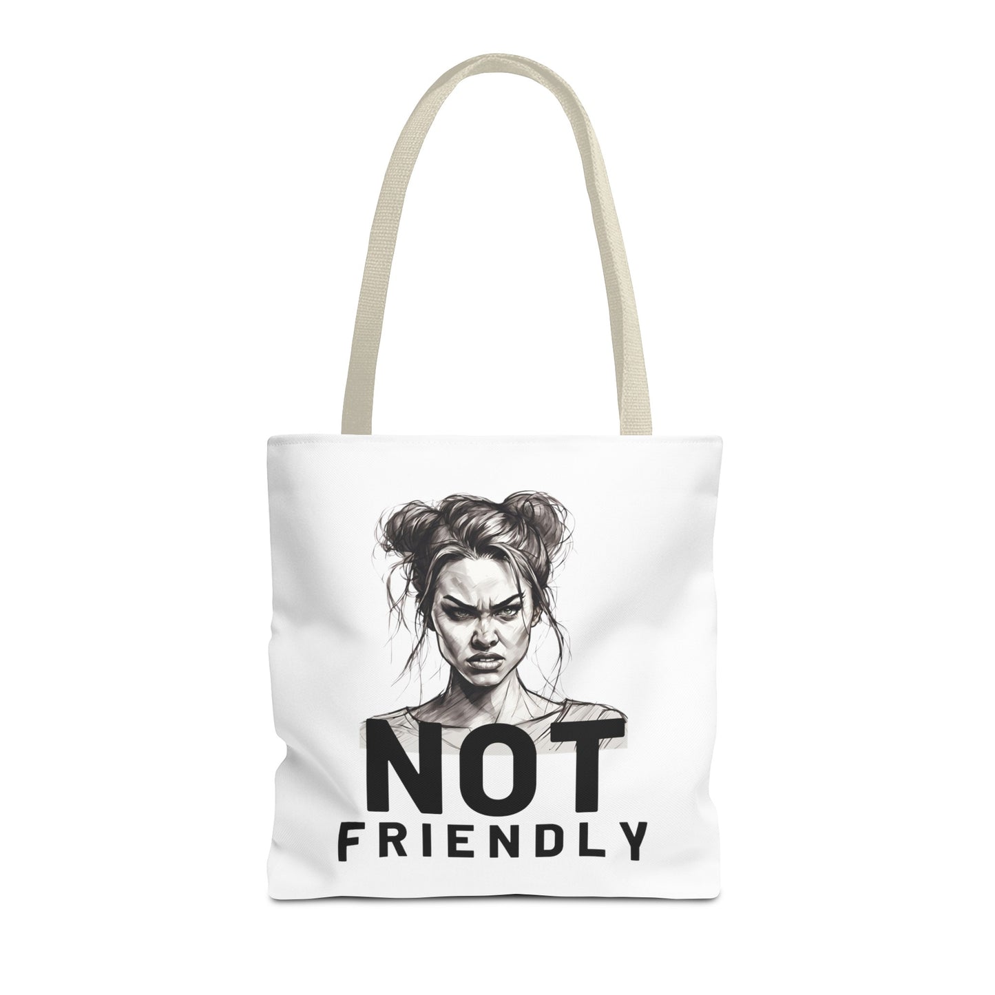 Not Friendly Tote Bag (AOP)