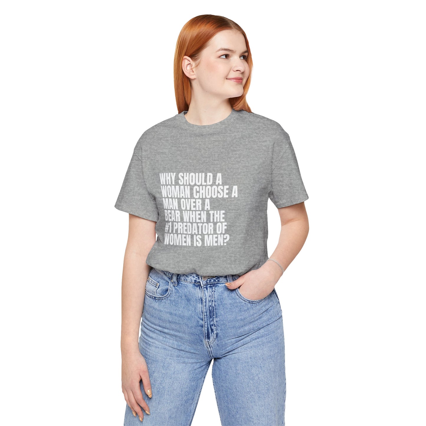 Women's Man v. Bear Quoted Tee