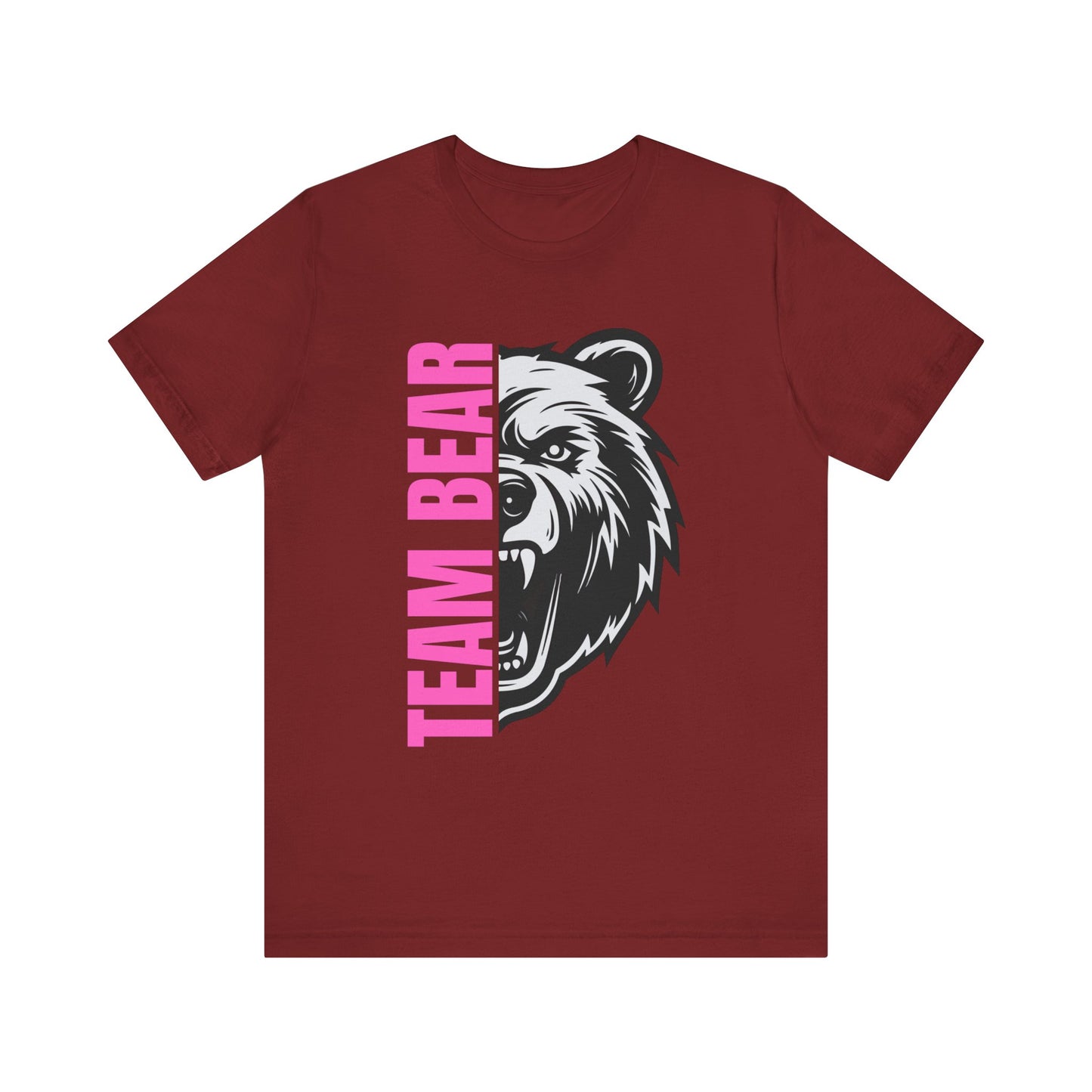 Women's "Team Bear" Tee - Pink Lettering