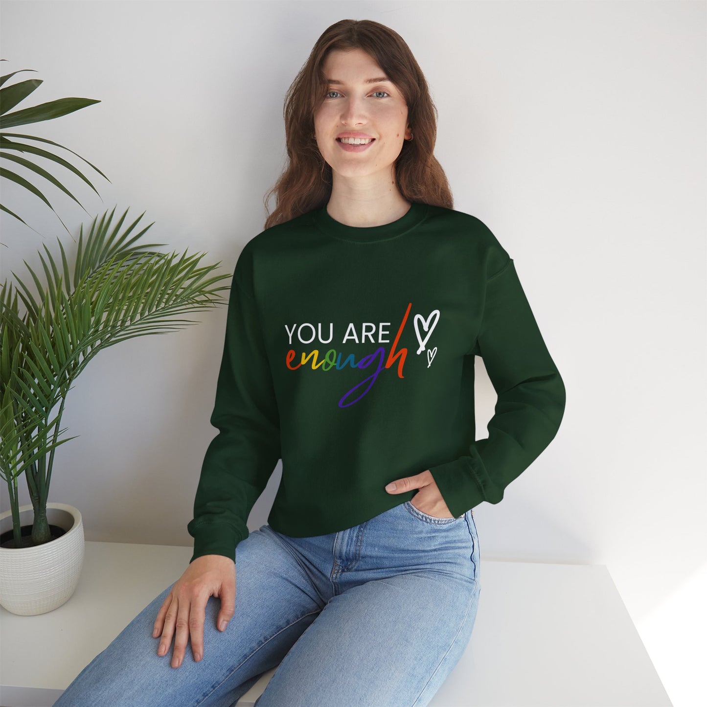 "You Are Enough" Crewneck Sweatshirt