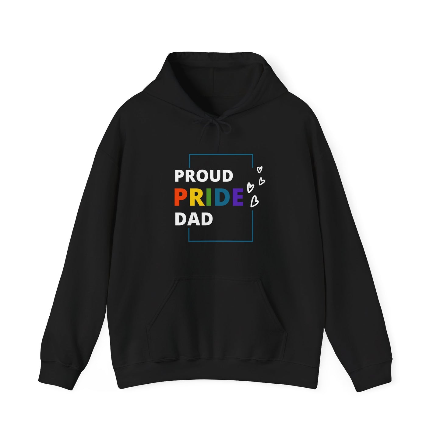 Proud Pride Dad Hooded Sweatshirt