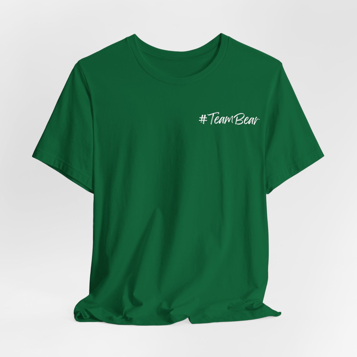 Women's Two-Sided Graphic "Team Bear" Tee - White Graphics