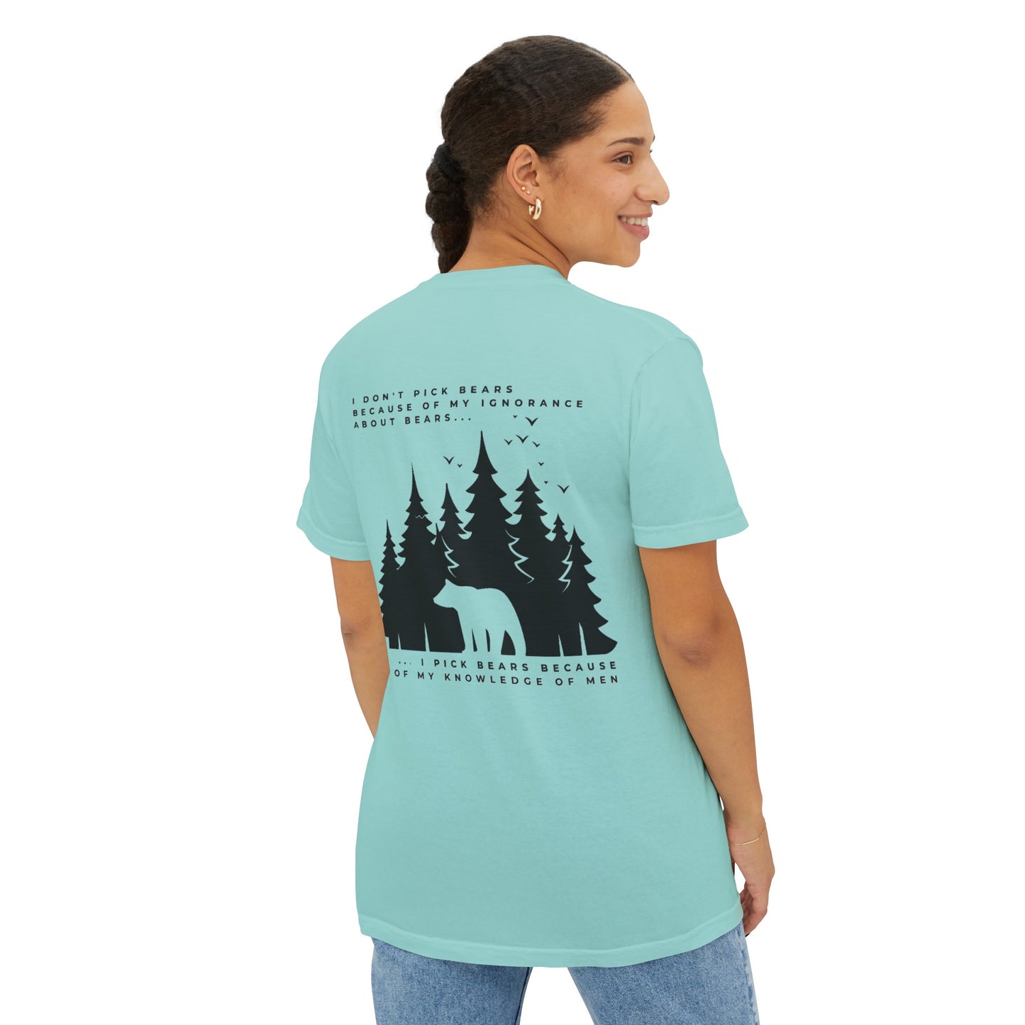 Women's Bear in Woods Pocket T-Shirt