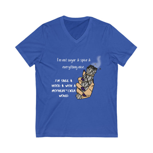 Sugar and Spice Short Sleeve V-Neck Tee