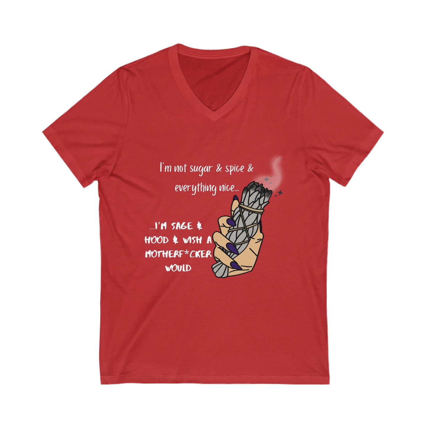 Sugar and Spice Short Sleeve V-Neck Tee