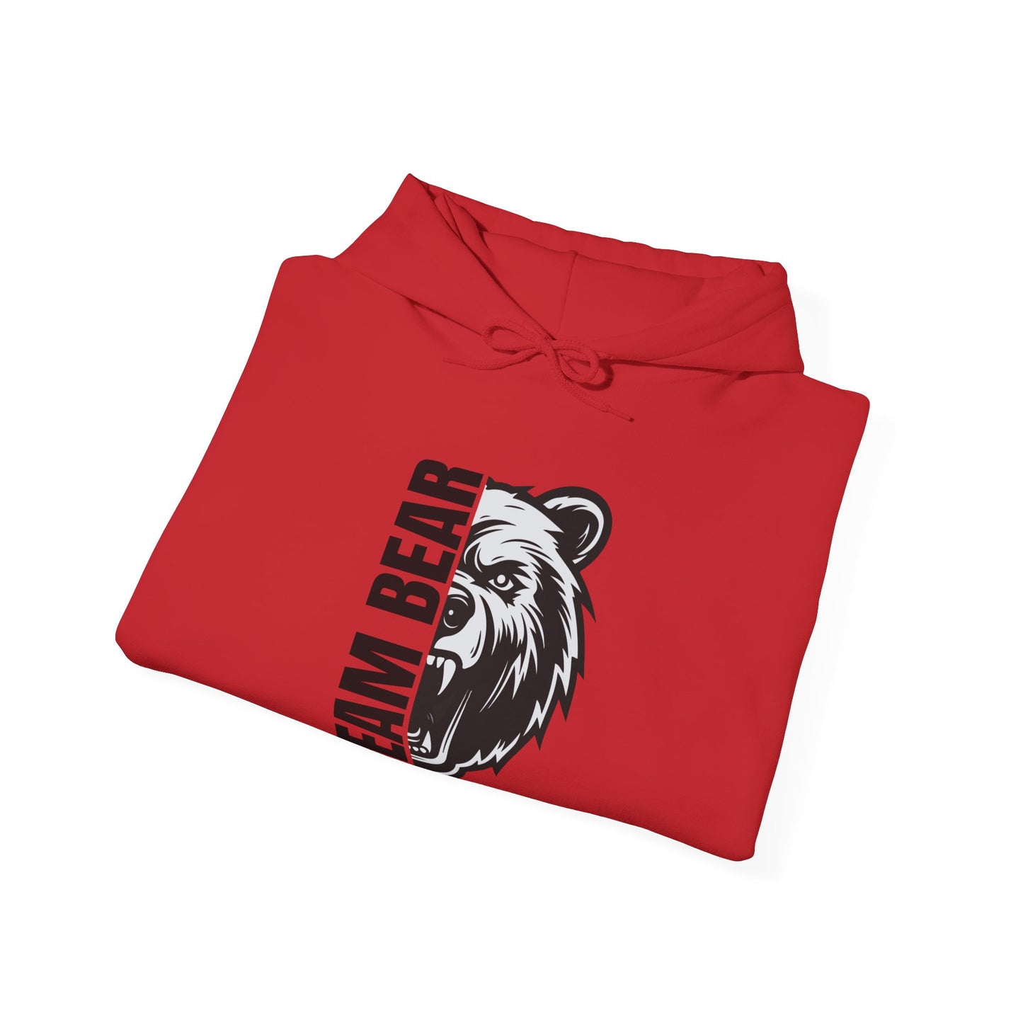 Women's "Team Bear" Hooded Sweatshirt - Black Lettering