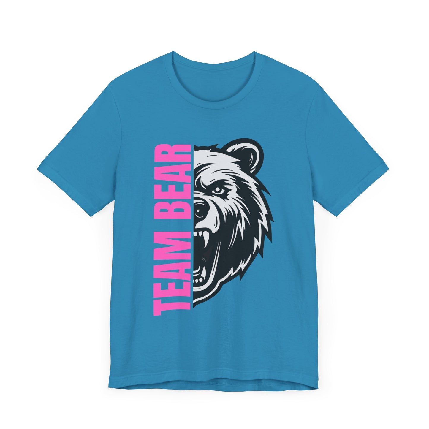 Women's "Team Bear" Tee - Pink Lettering
