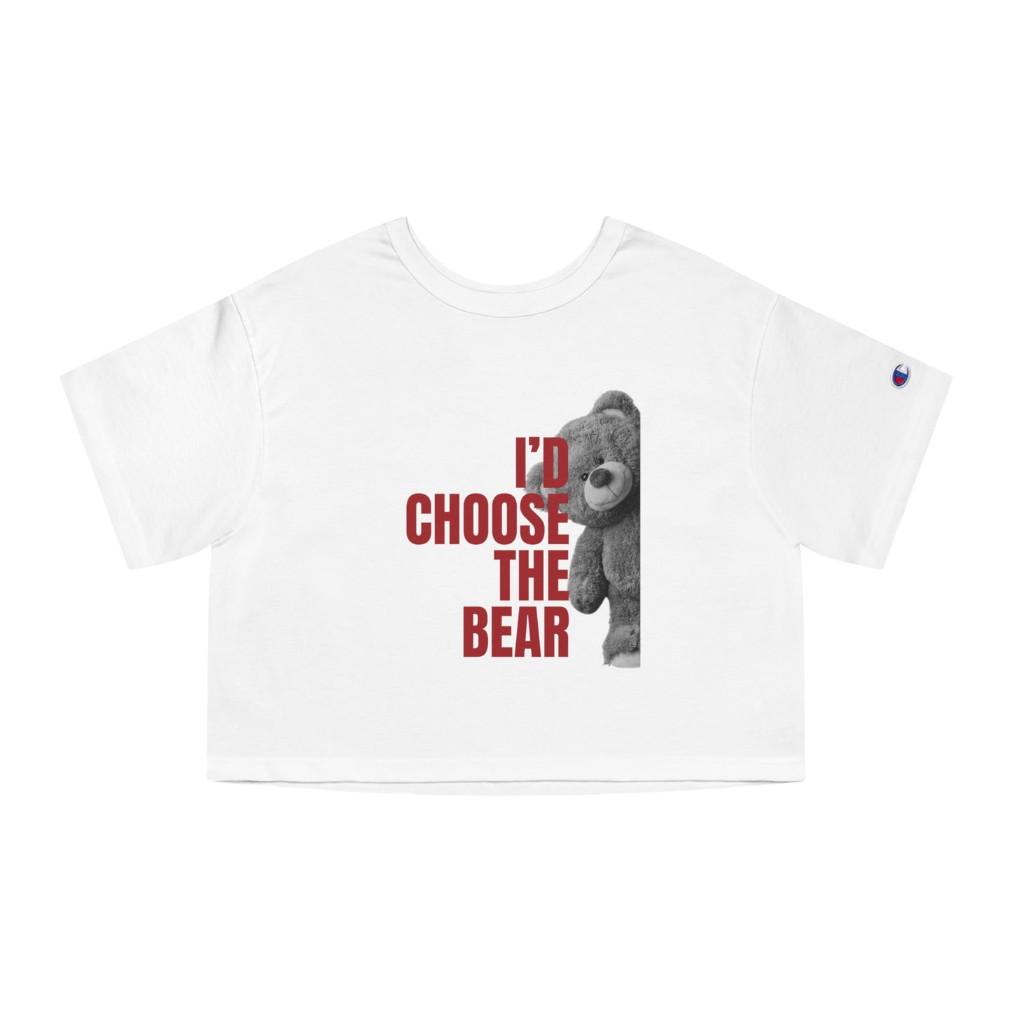 Women's Teddy Bear Cropped T-Shirt
