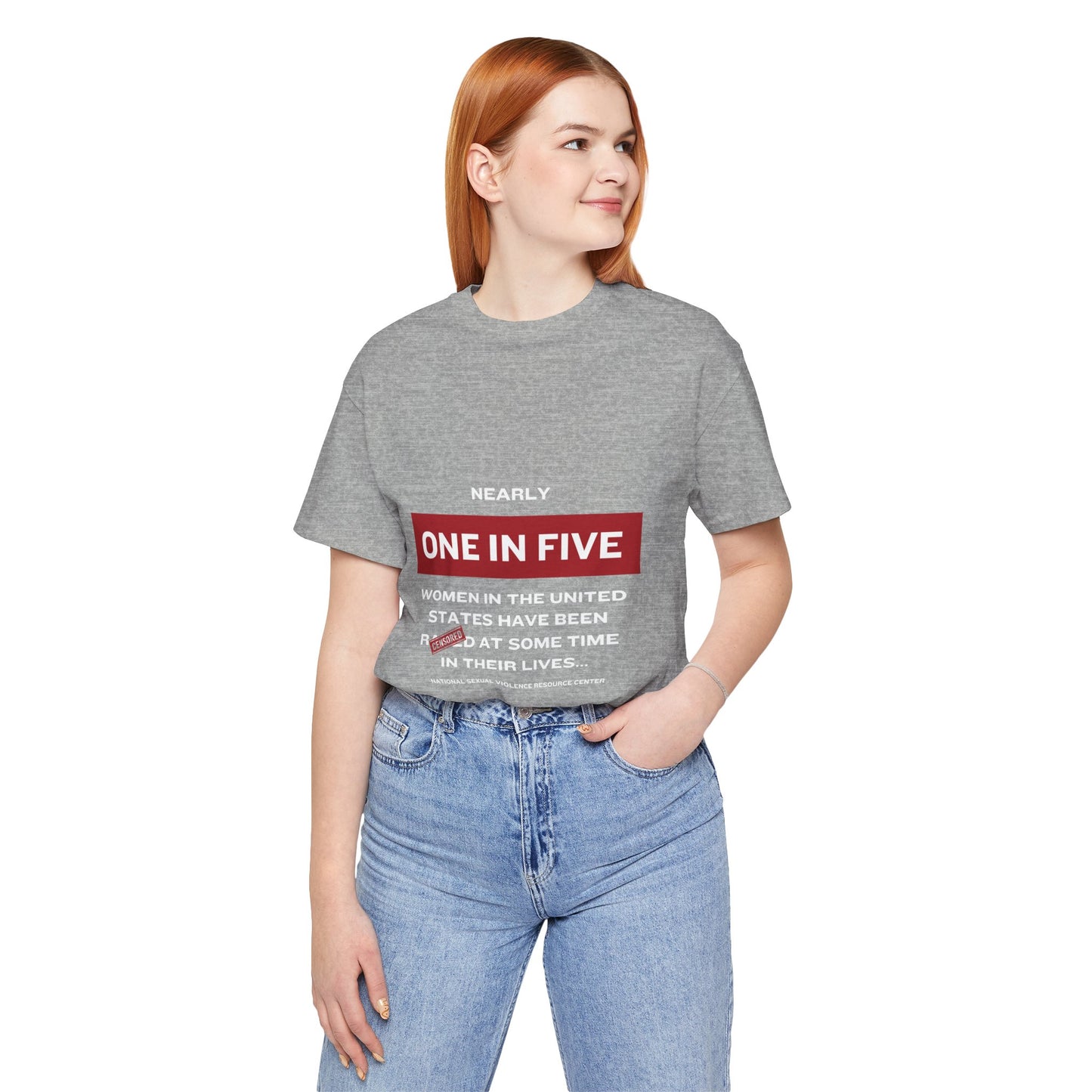 Women's Statistics Tee - White Writing