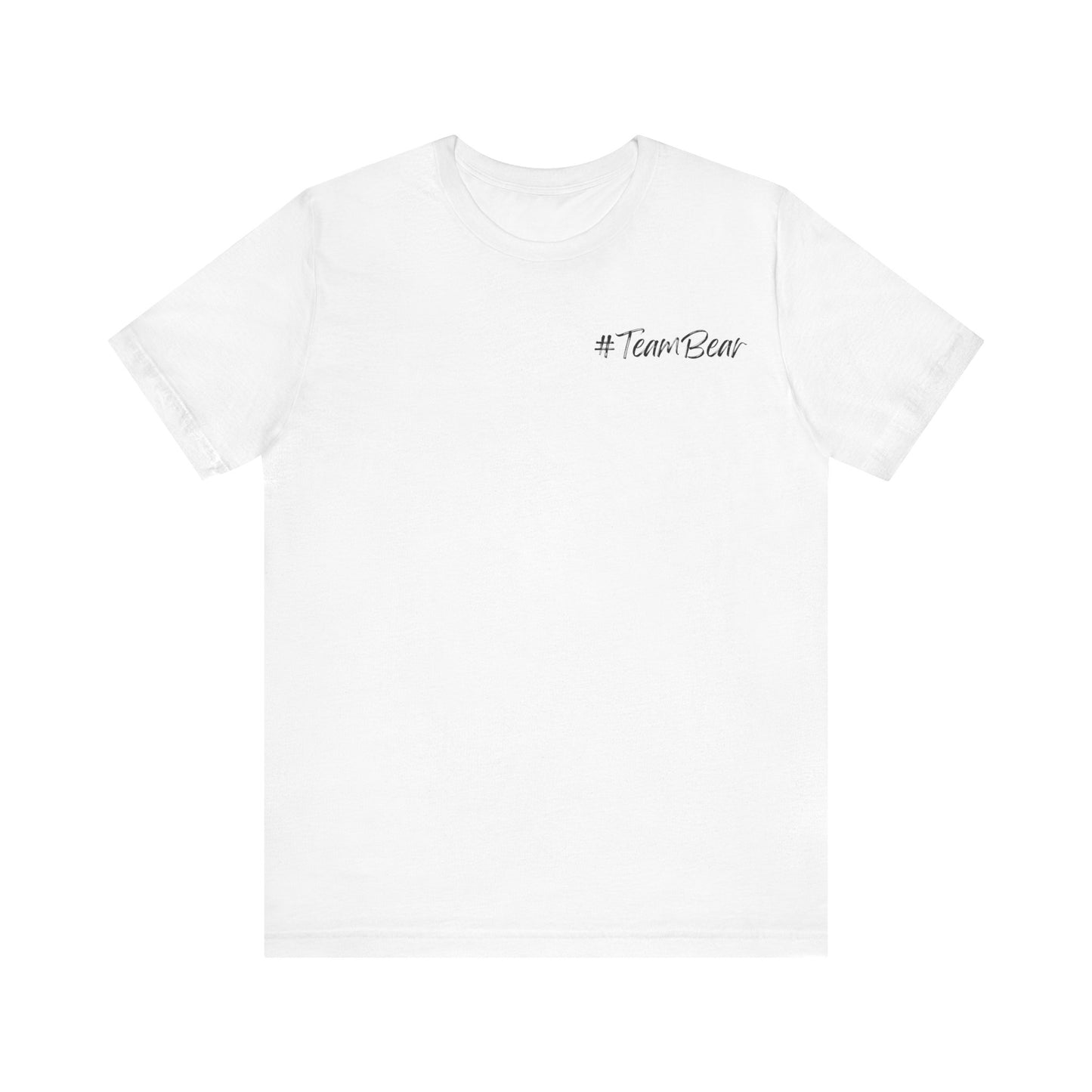 Women's Two-Sided Graphic "Team Bear" Tee - Black Graphics