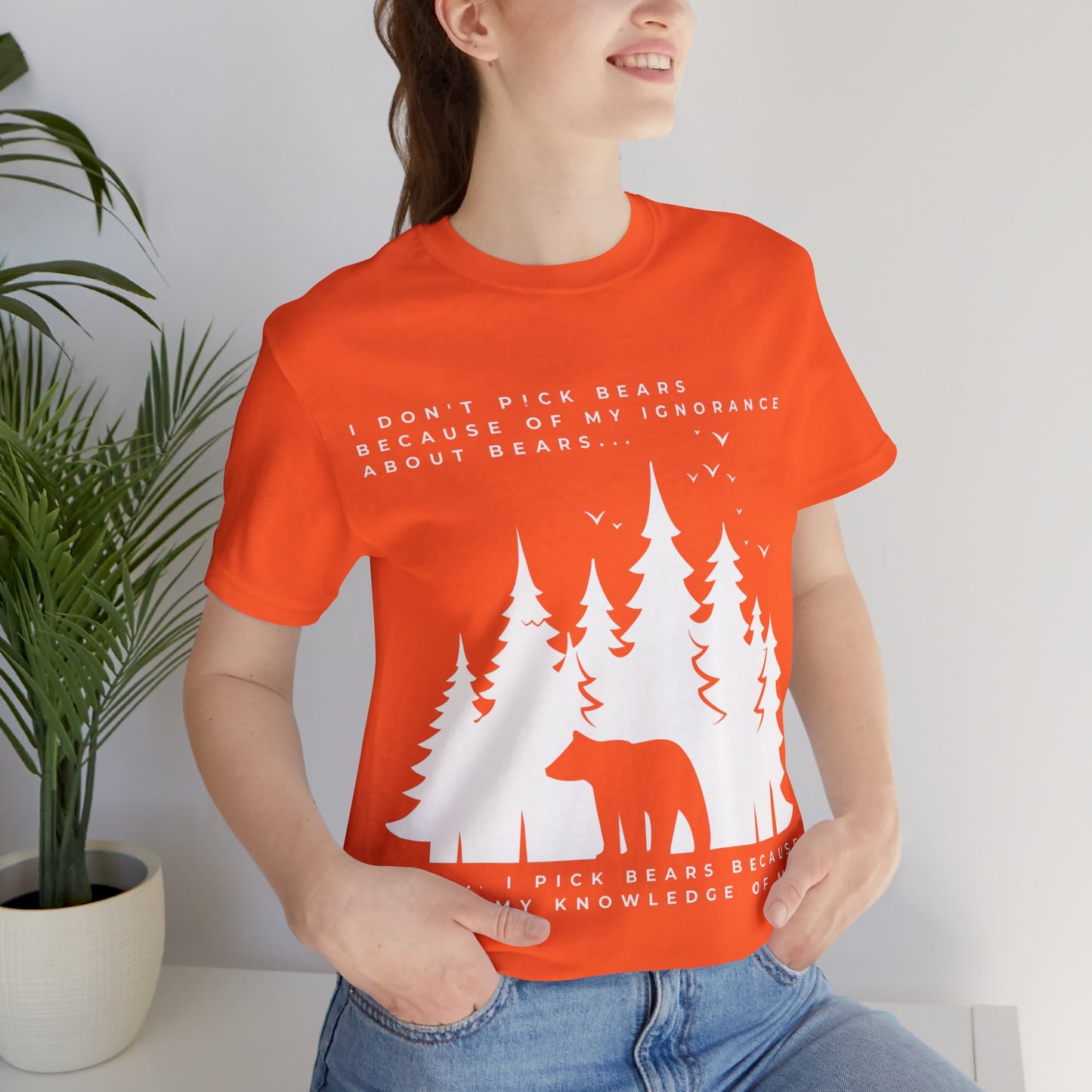 Women's Bear Quote Tee - White Graphic