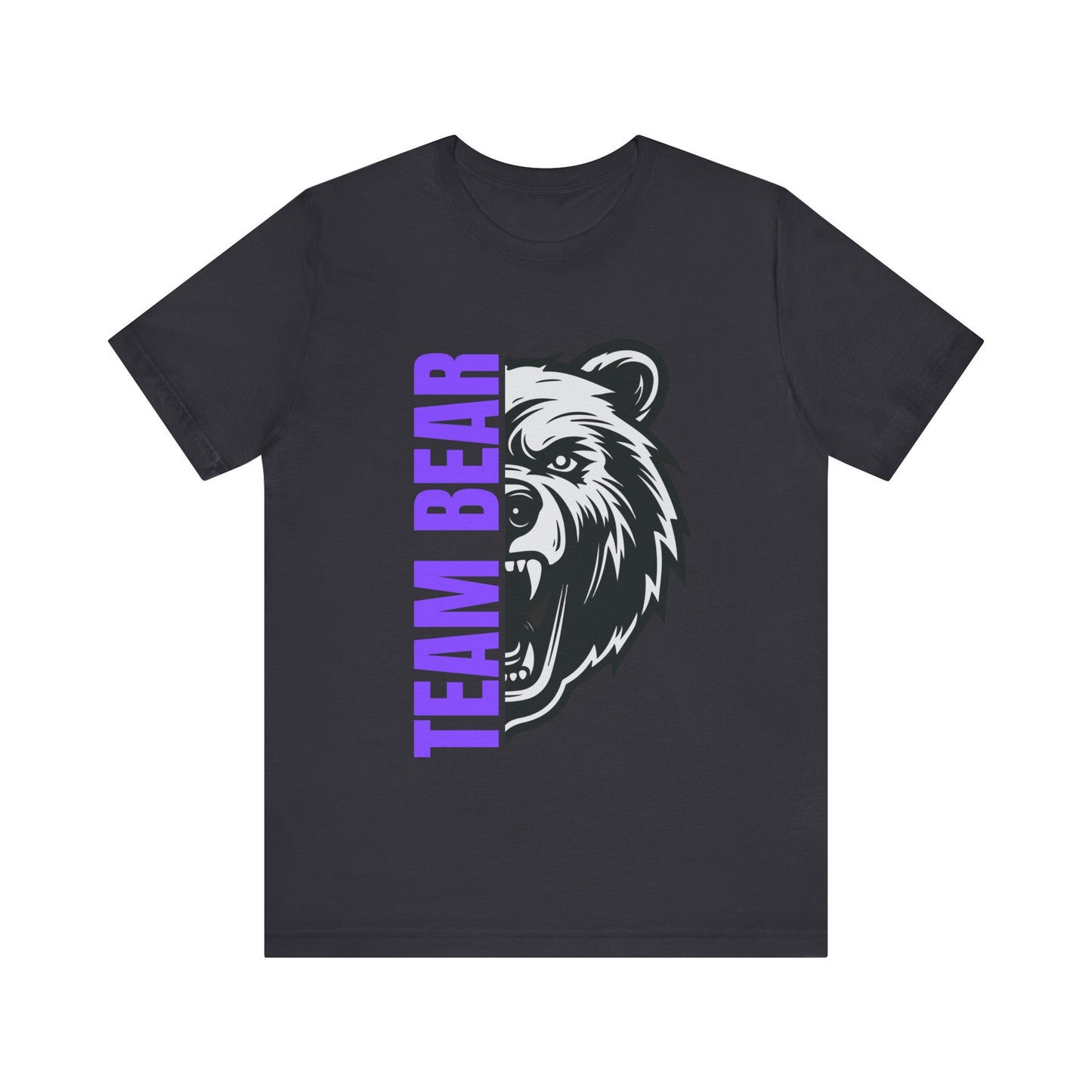 Women's "Team Bear" Tee - Purple Lettering