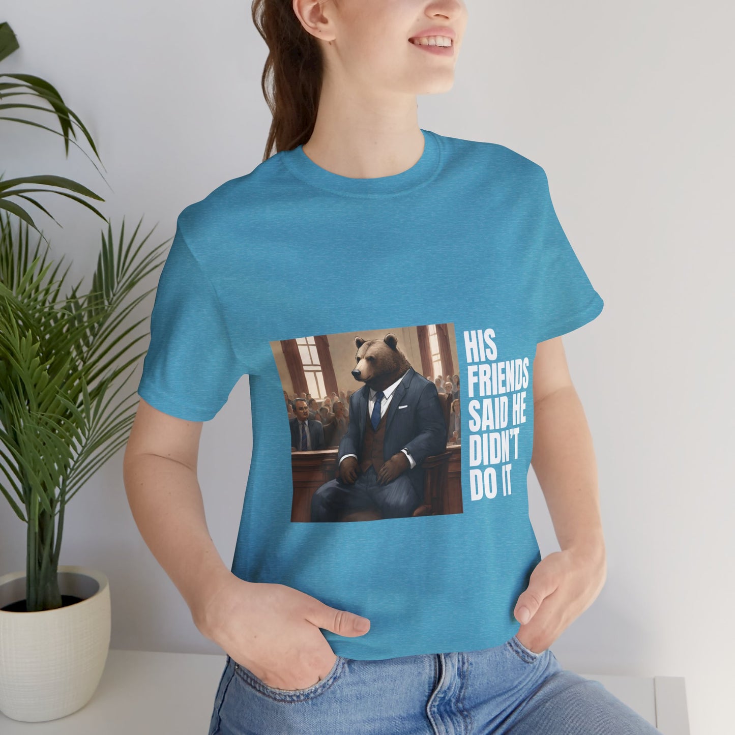 Women's Bear Trial Tee - White Graphic