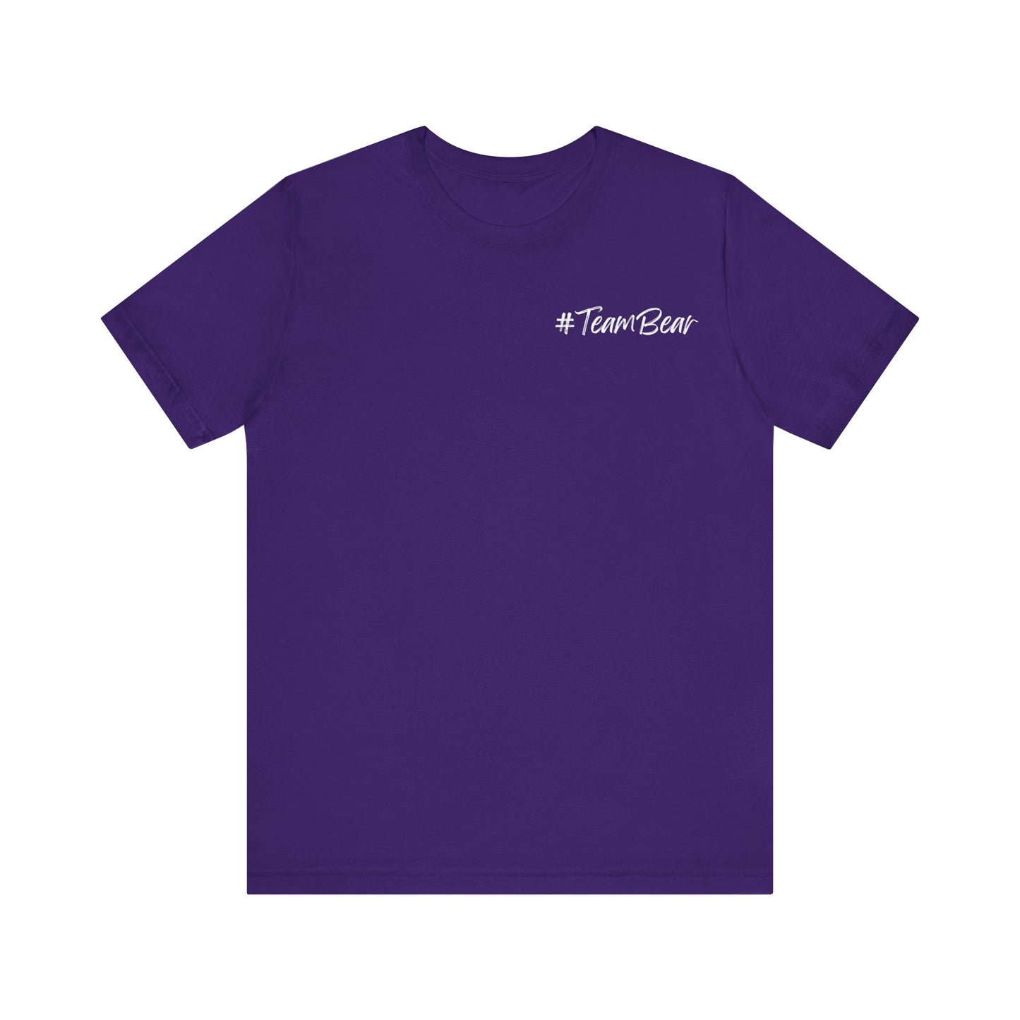 Women's Two-Sided Graphic "Team Bear" Tee - White Graphics