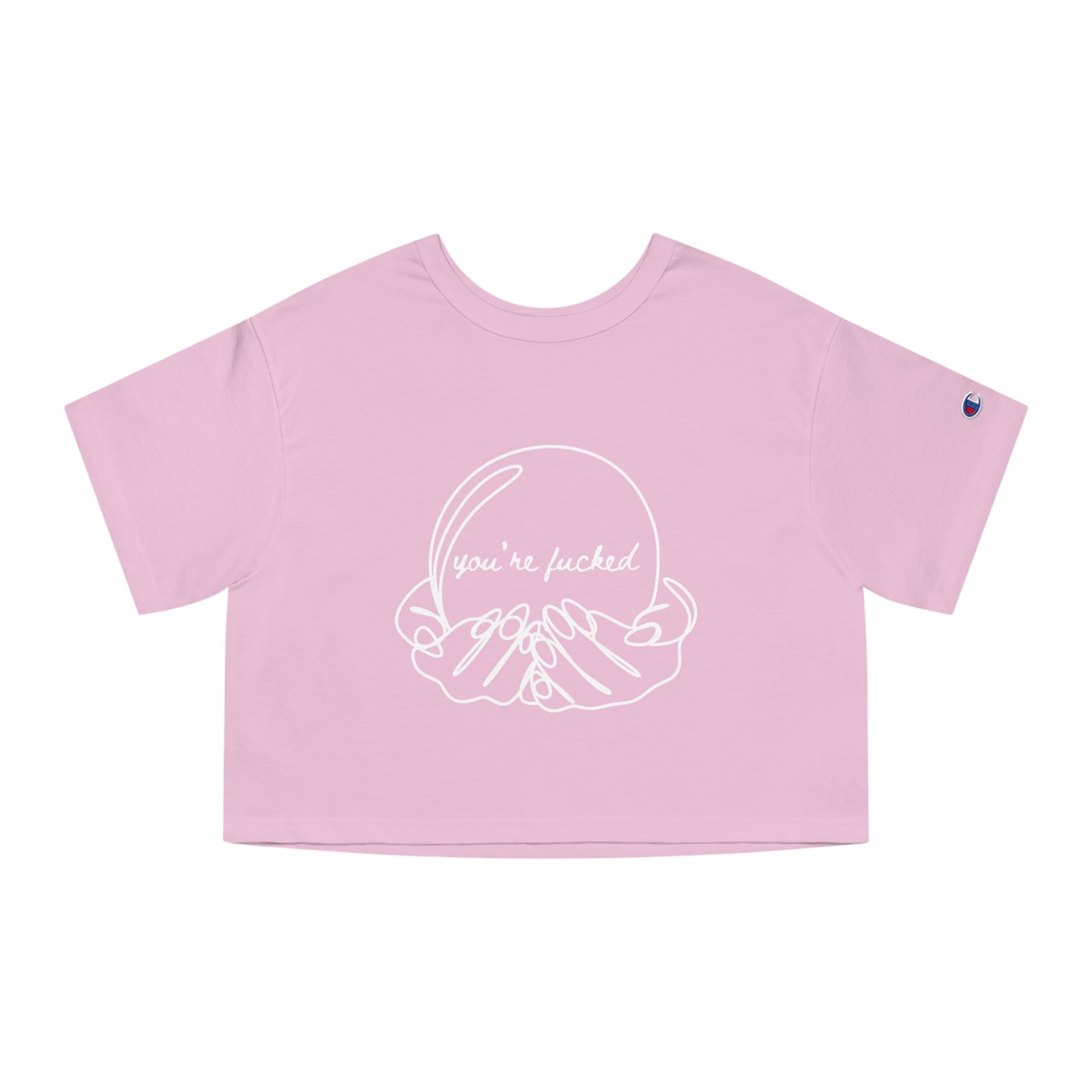 Crystal Ball "You're Fucked" Cropped T-Shirt