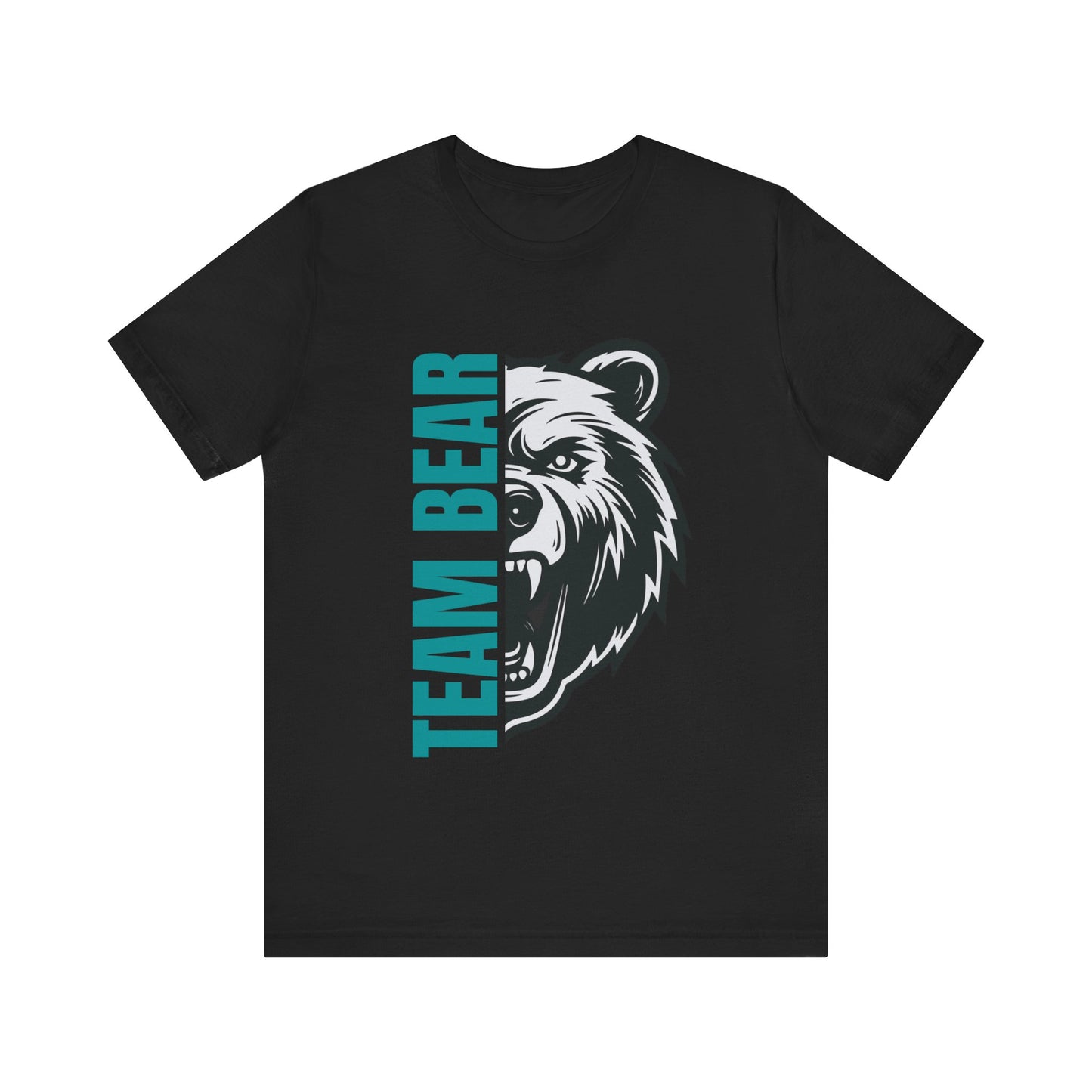 Women's "Team Bear" Tee - Teal Lettering