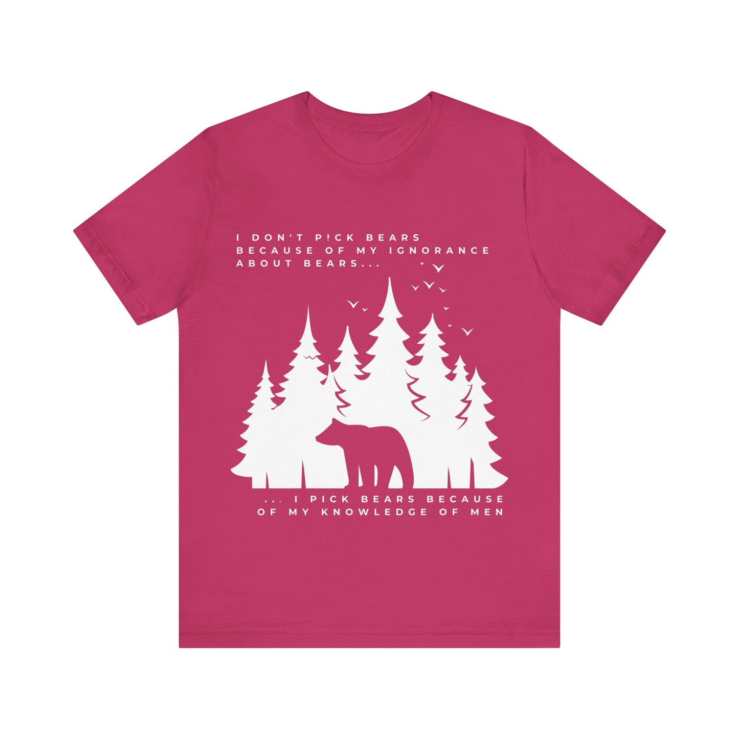 Women's Bear Quote Tee - White Graphic