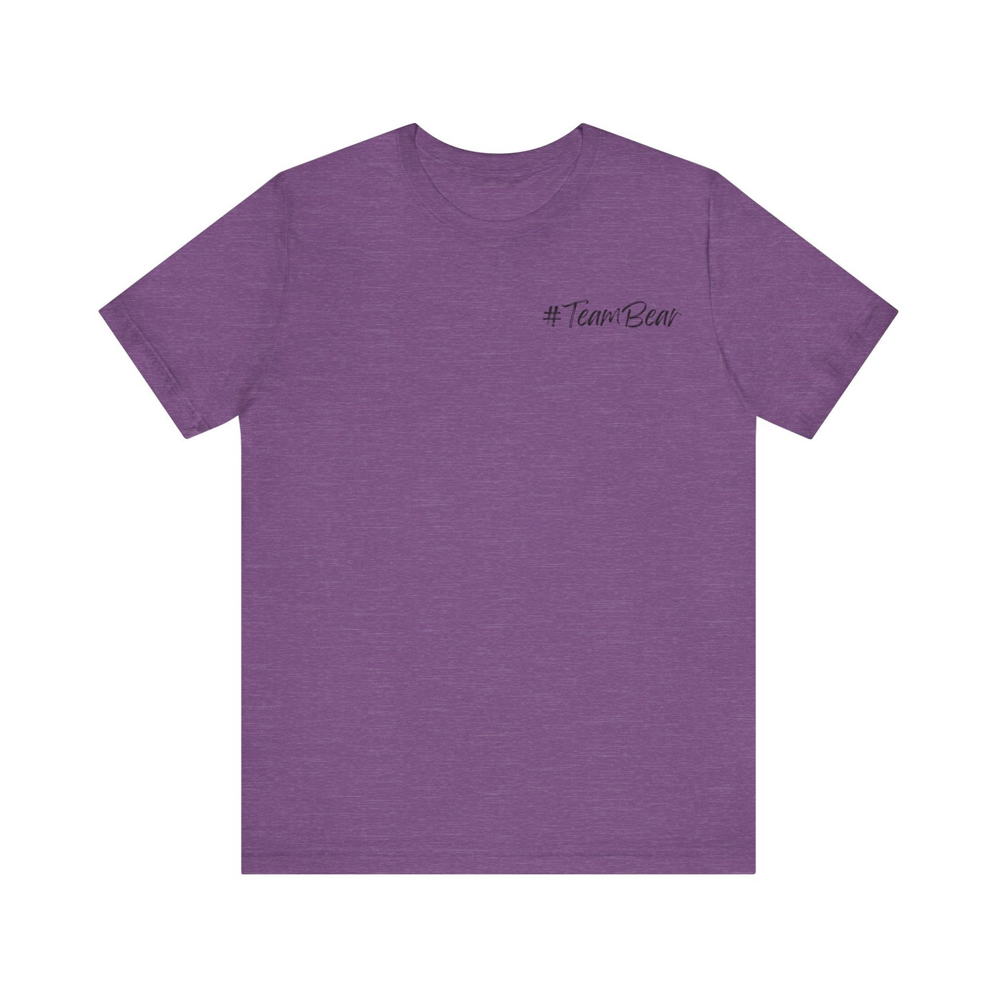 Women's Two-Sided Graphic "Team Bear" Tee - Black Graphics