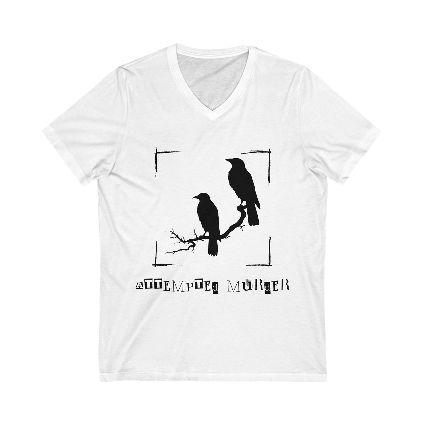 "Attempted Murder" Crow V-Neck Tee