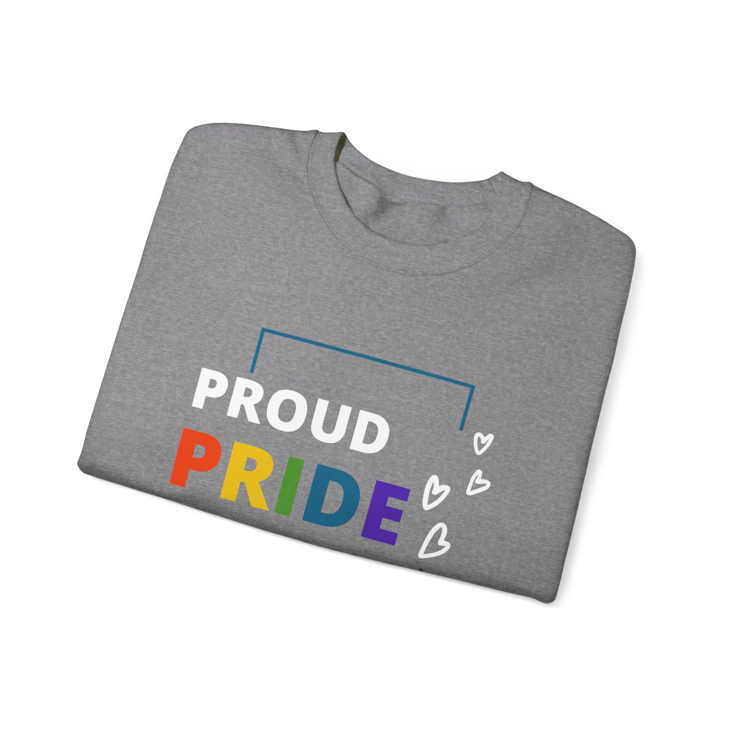 Proud Pride Dad Crewneck Sweatshirt