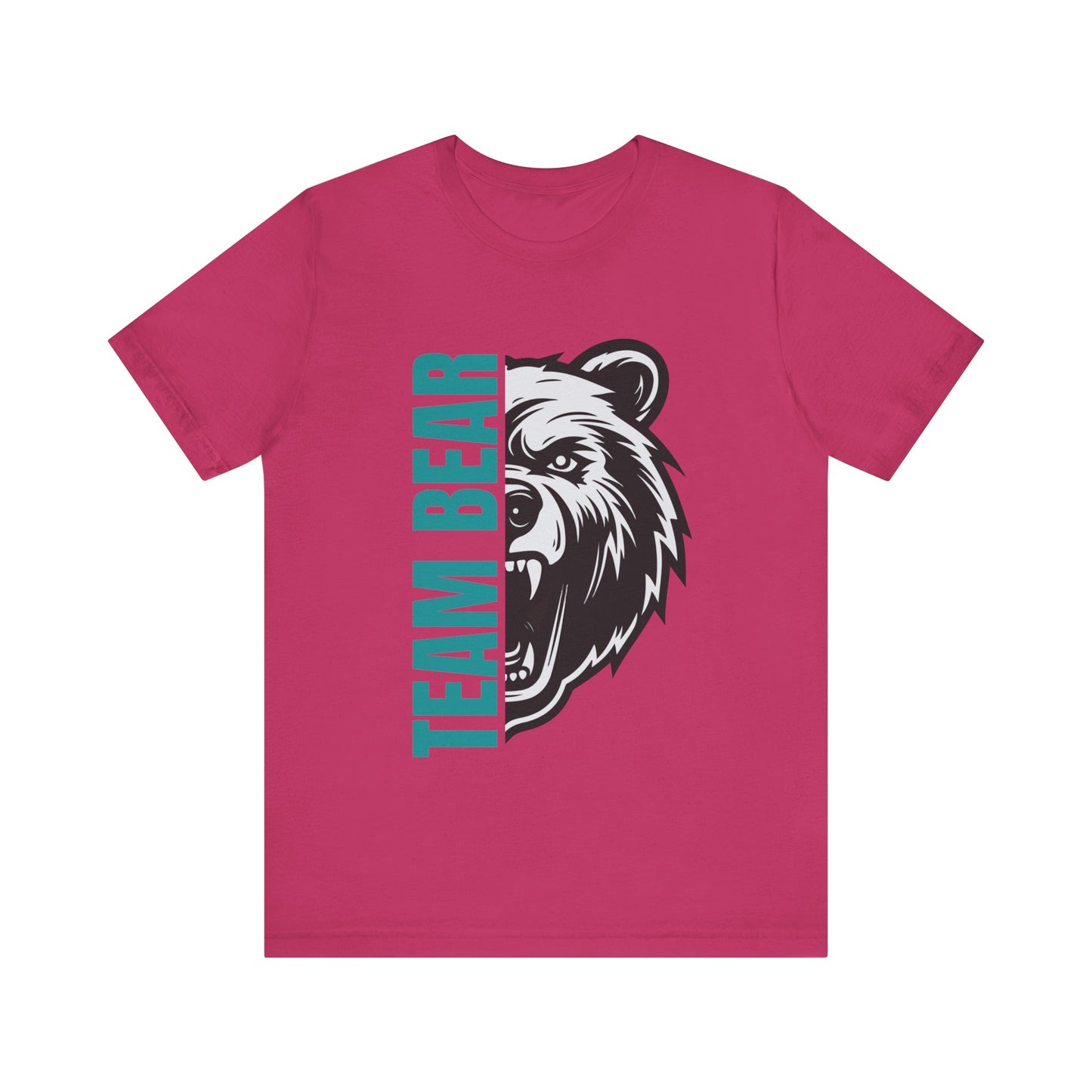 Women's "Team Bear" Tee - Teal Lettering