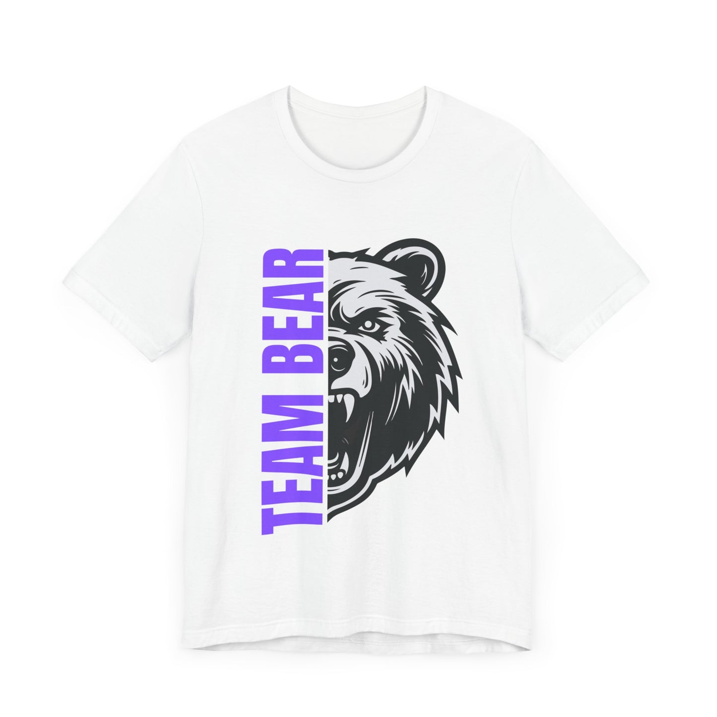 Women's "Team Bear" Tee - Purple Lettering