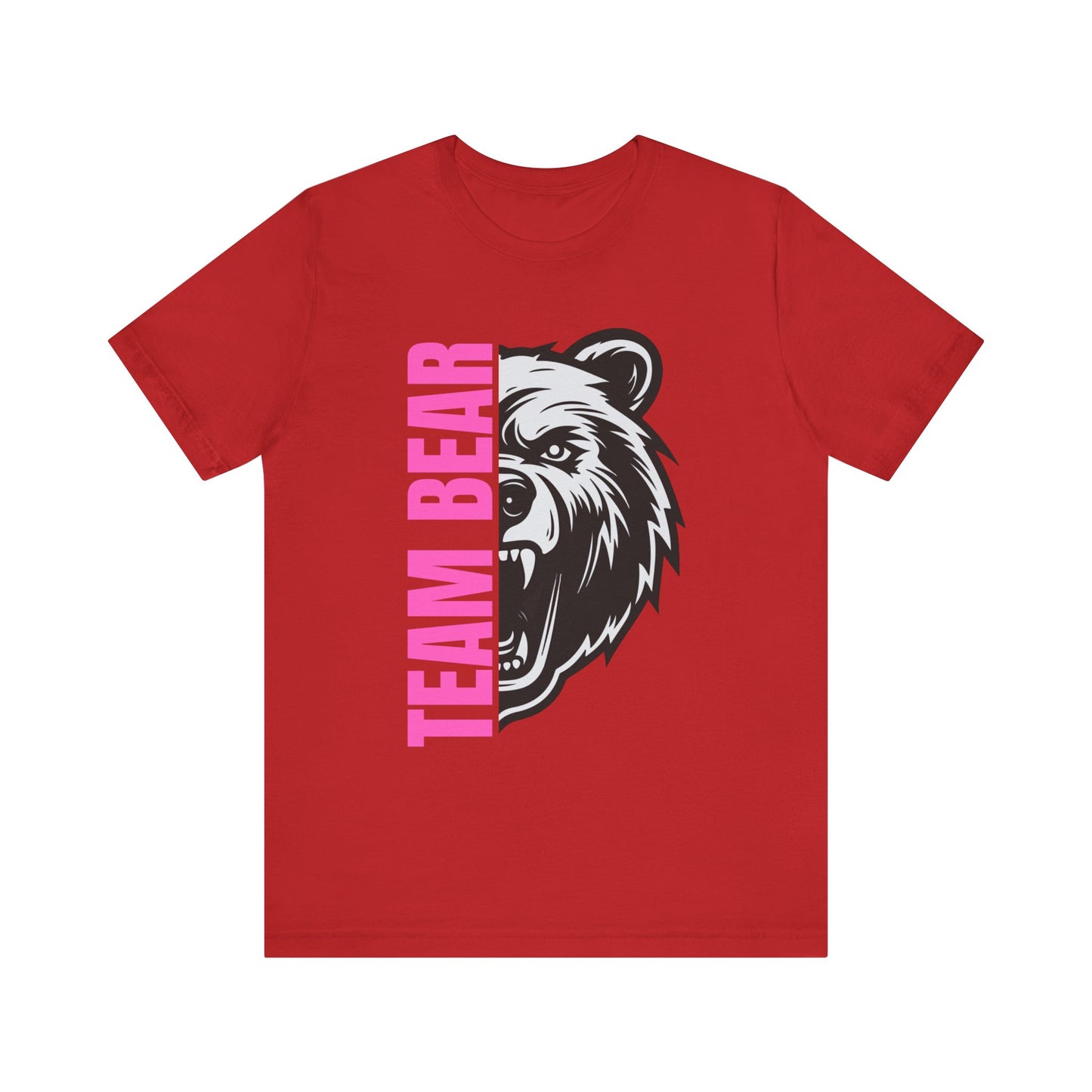 Women's "Team Bear" Tee - Pink Lettering