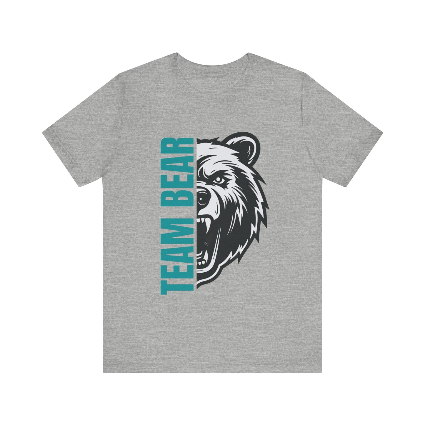 Women's "Team Bear" Tee - Teal Lettering