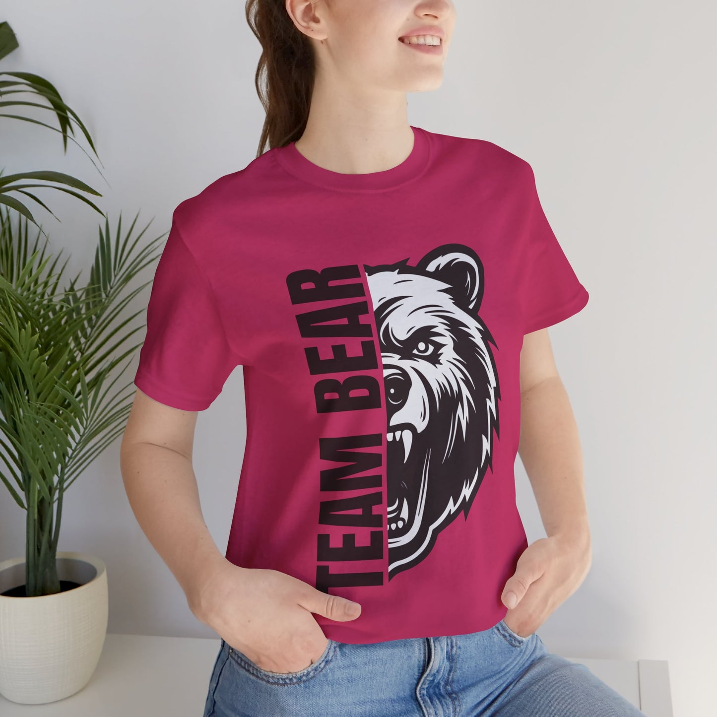 Women's "Team Bear" Tee - Black Lettering