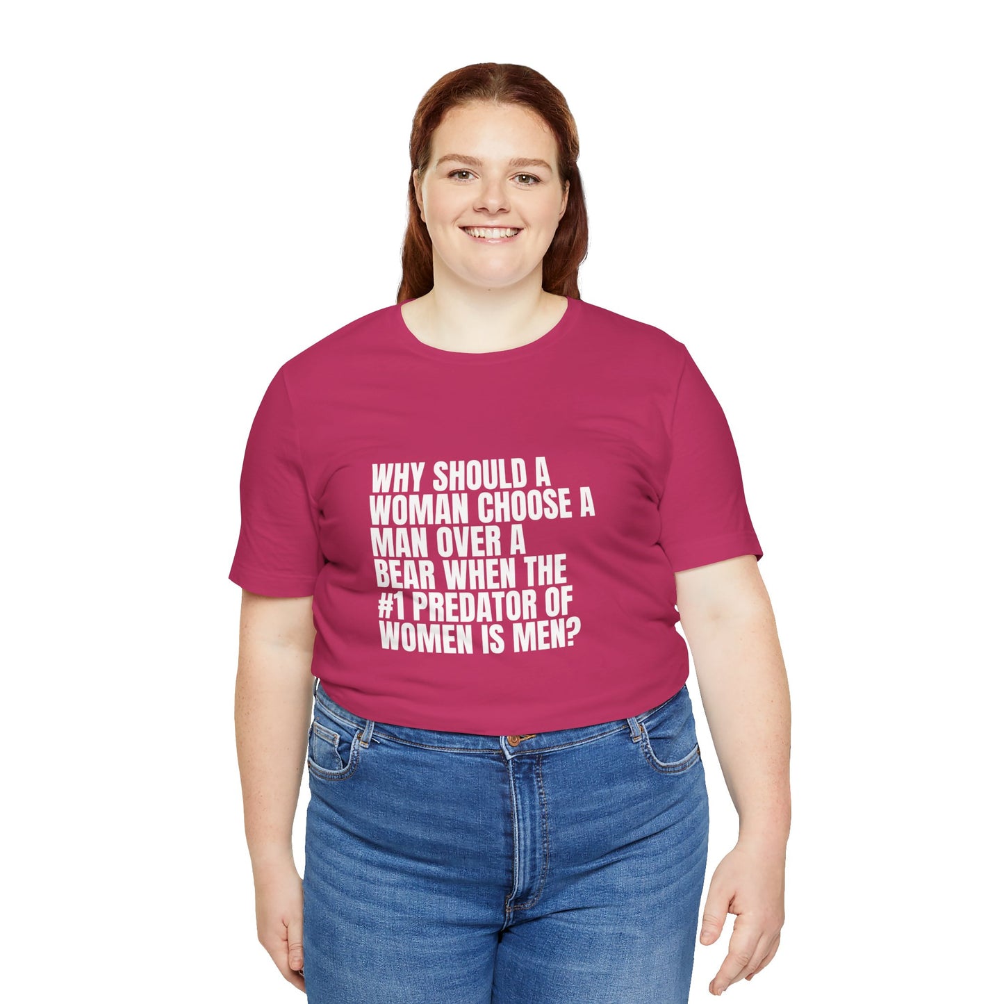 Women's Man v. Bear Quoted Tee