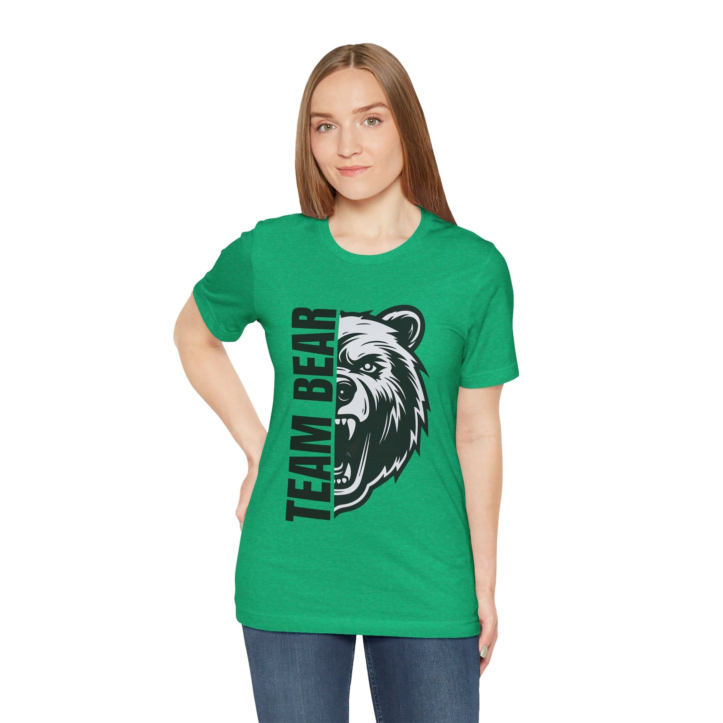Women's "Team Bear" Tee - Black Lettering
