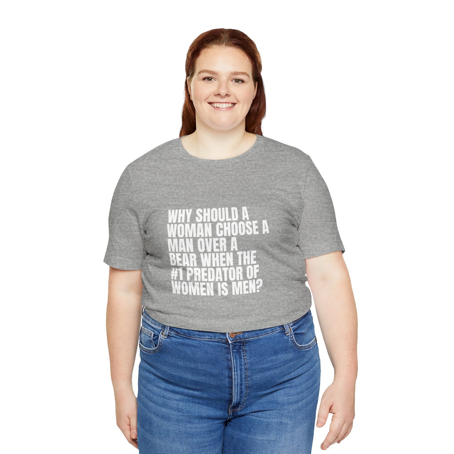 Women's Man v. Bear Quoted Tee